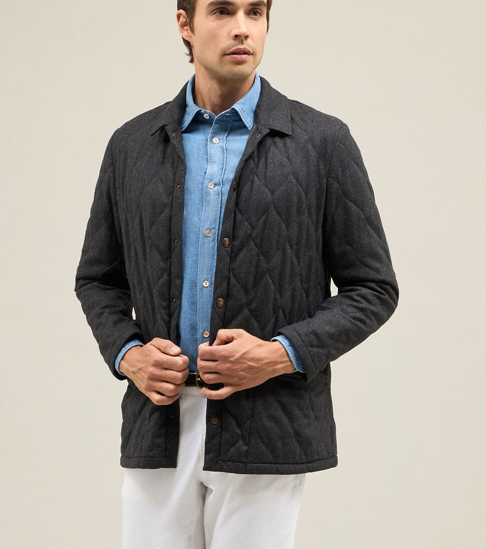 Boglioli Quilted Wool 'Mondadori' Jacket