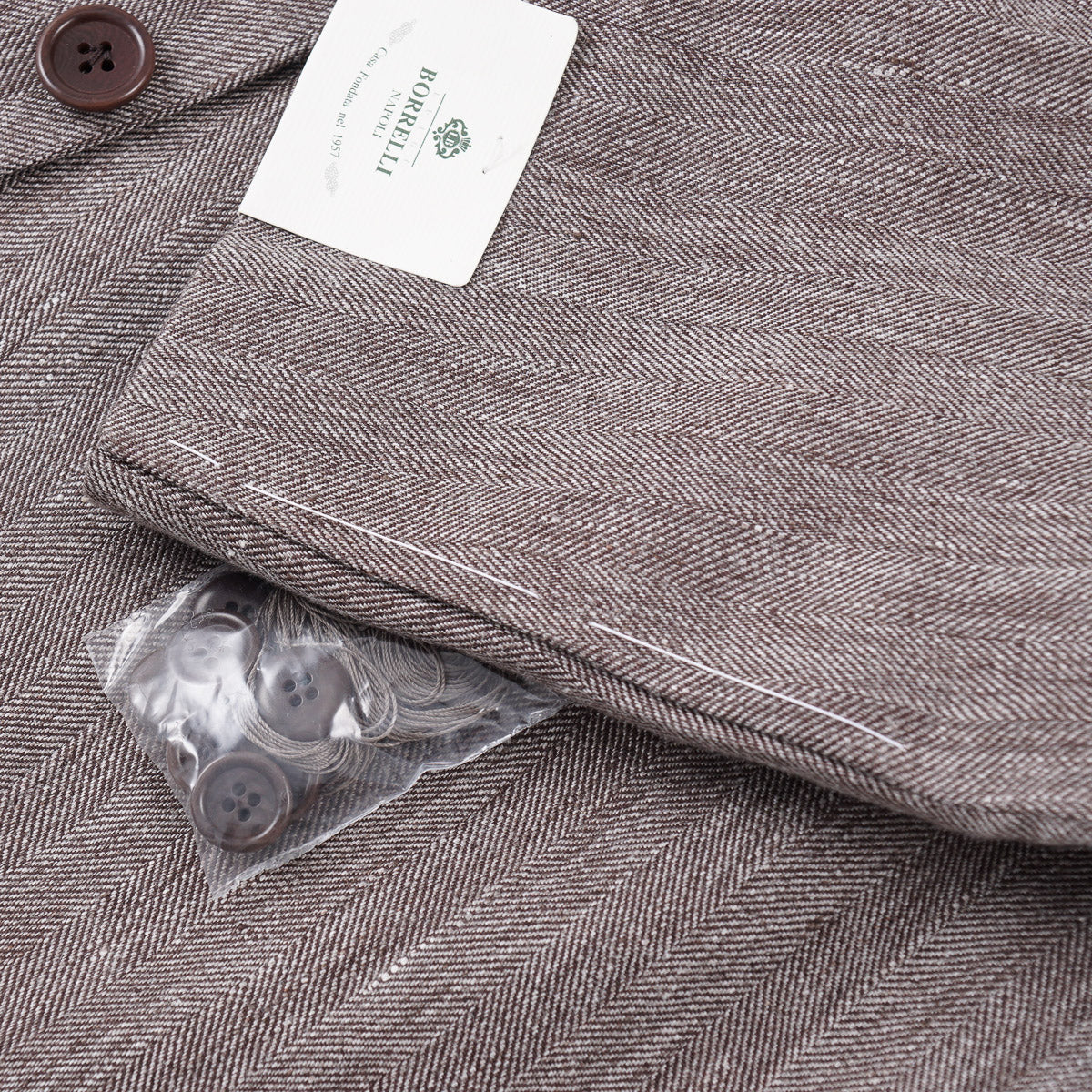 Luigi Borrelli Herringbone Linen Sport Coat - Top Shelf Apparel