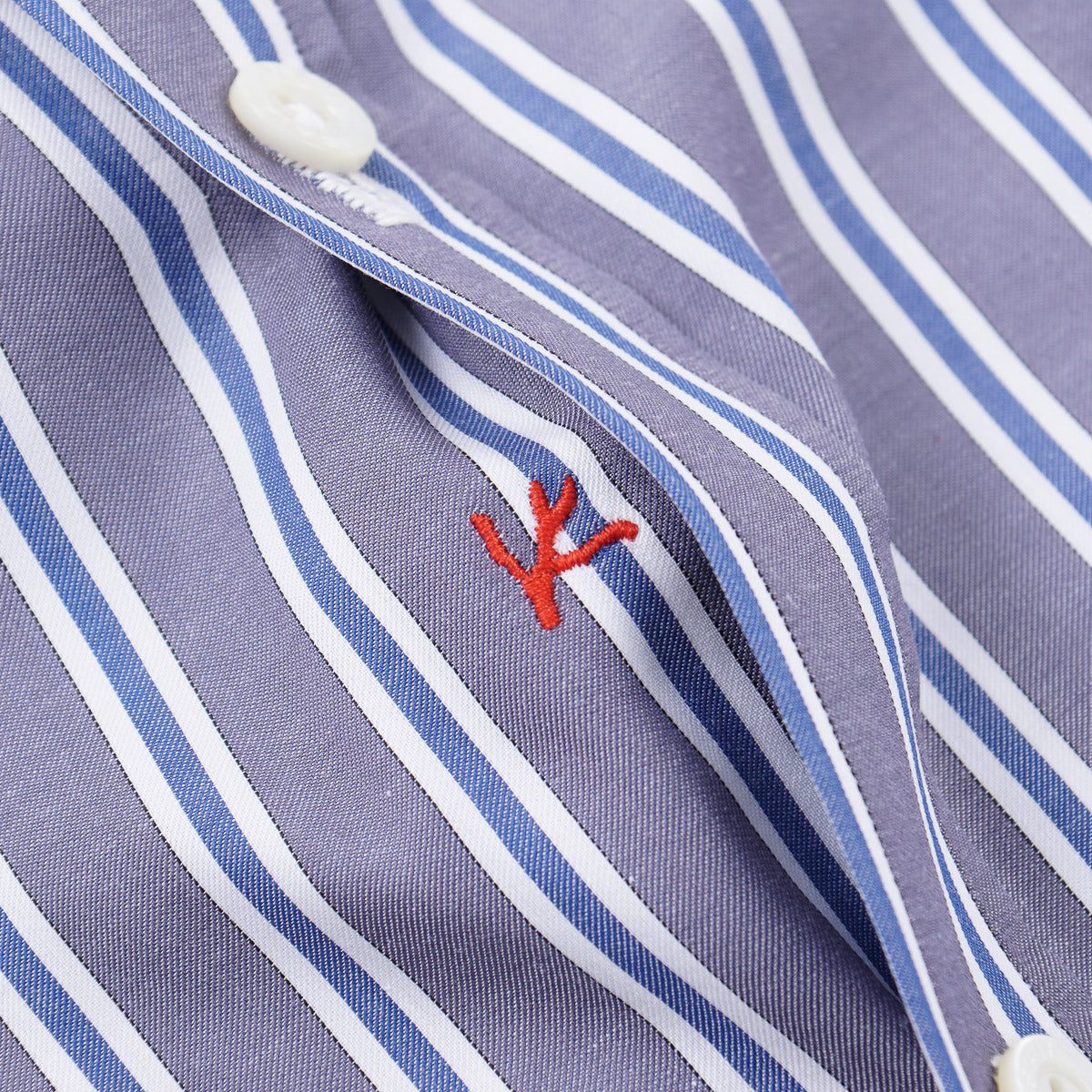 Isaia Tailored-Fit 'Mix' Cotton Shirt - Top Shelf Apparel