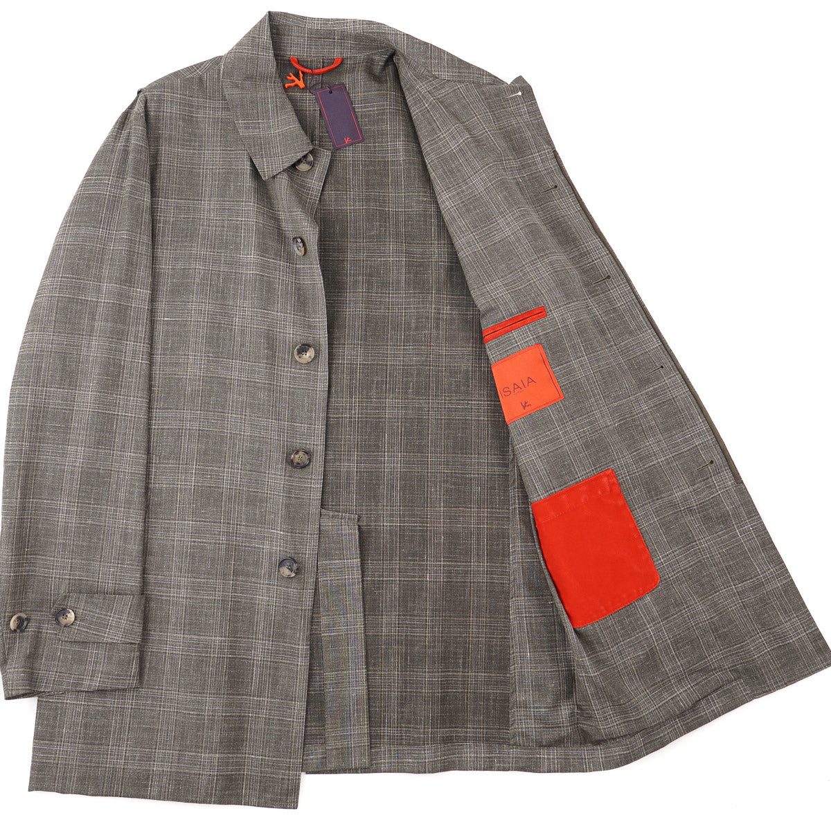 Isaia Lightweight Wool-Silk-Linen Overcoat - Top Shelf Apparel