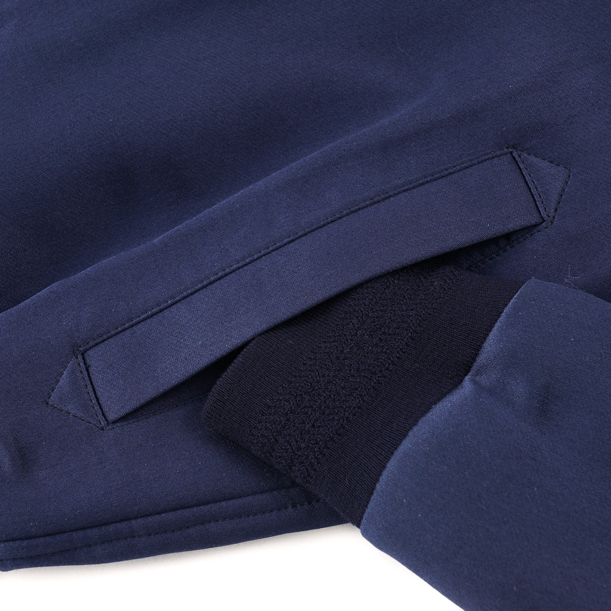 Isaia Satin Wool-Silk Varsity Jacket - Top Shelf Apparel