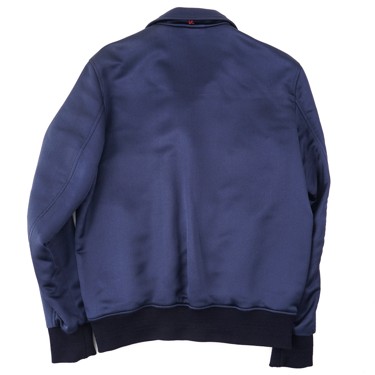 Isaia Satin Wool-Silk Varsity Jacket - Top Shelf Apparel