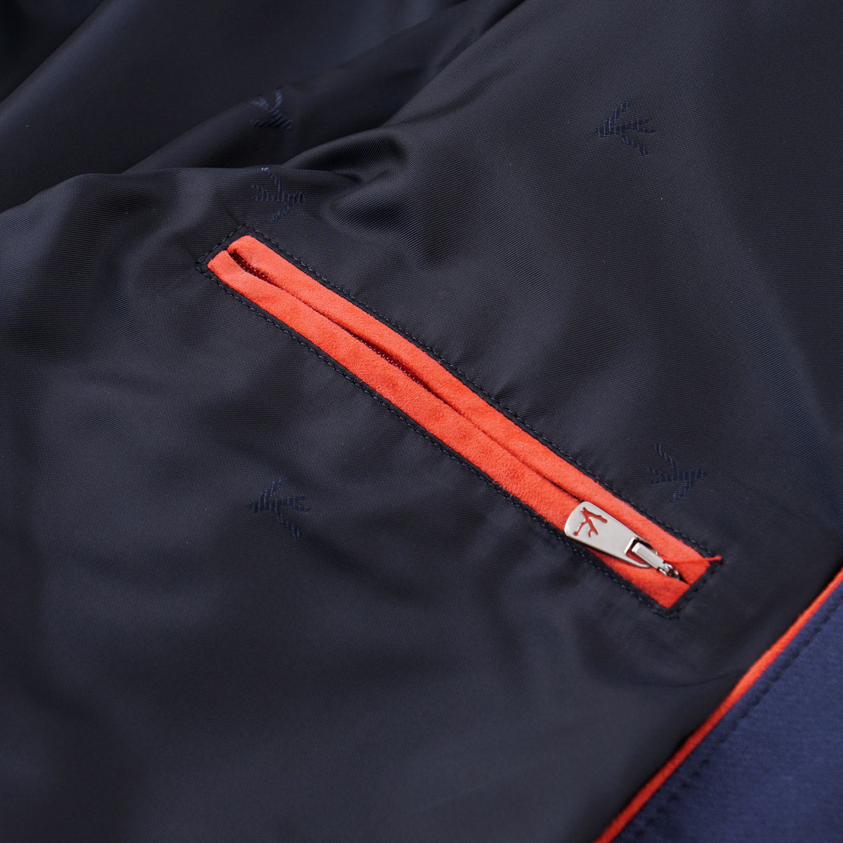 Isaia Satin Wool-Silk Varsity Jacket - Top Shelf Apparel