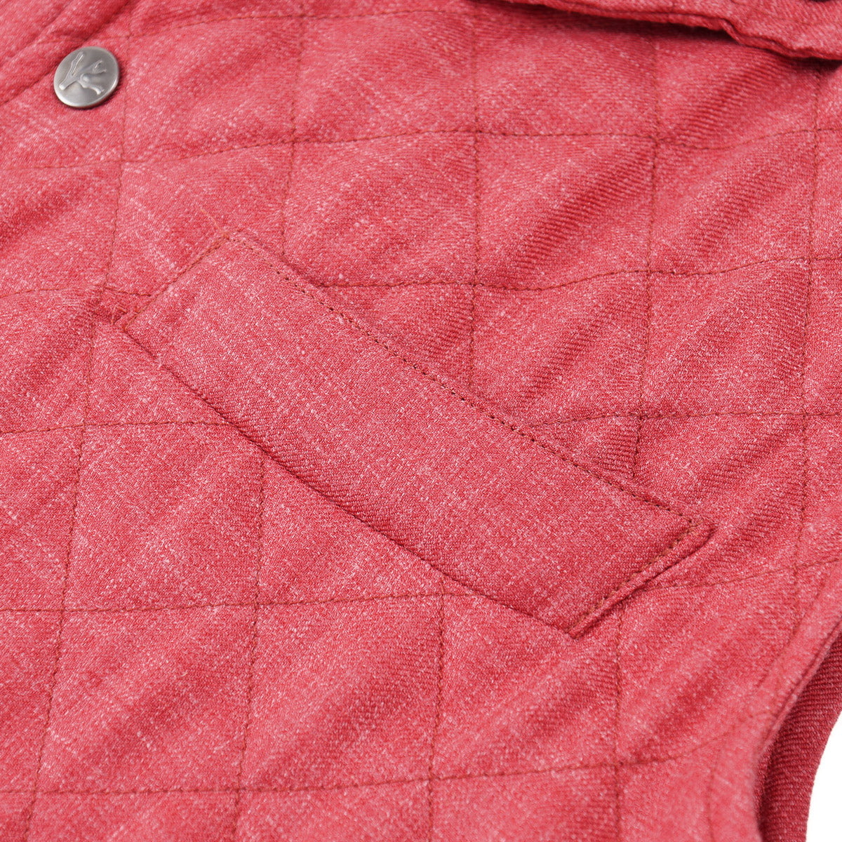 Isaia Quilted Wool-Silk-Linen Vest - Top Shelf Apparel