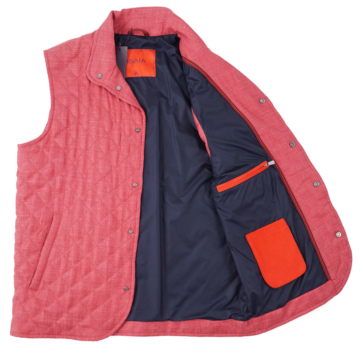 Isaia Quilted Wool-Silk-Linen Vest - Top Shelf Apparel