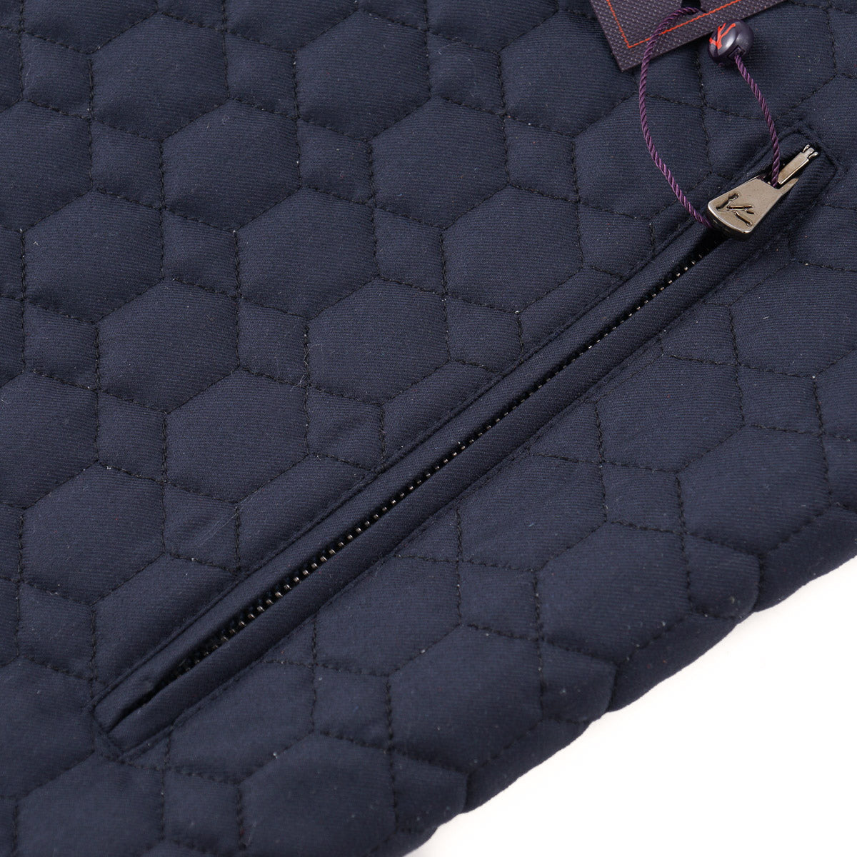 Isaia Geometric Quilted Padded Wool Vest - Top Shelf Apparel