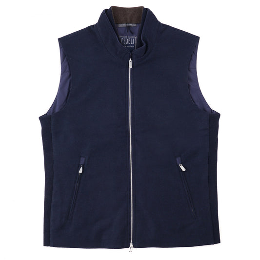 Fedeli Flannel Cashmere Outerwear Vest - Top Shelf Apparel