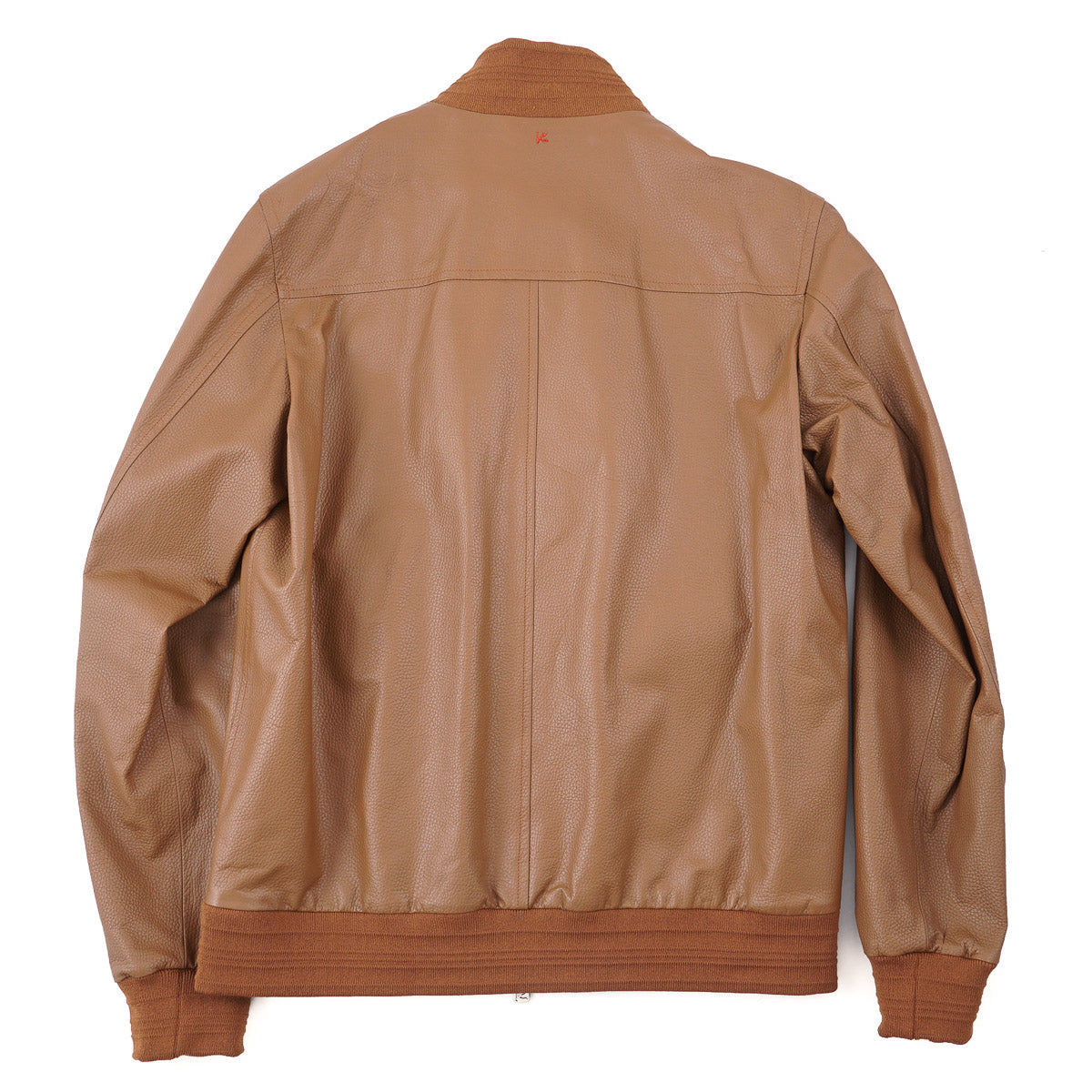 Isaia Lambskin Leather Bomber Jacket - Top Shelf Apparel
