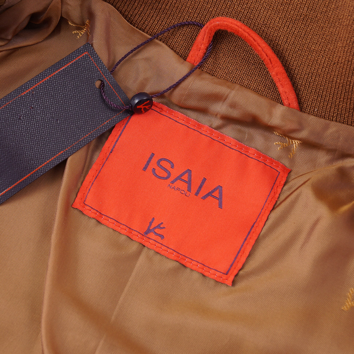 Isaia Lambskin Leather Bomber Jacket - Top Shelf Apparel