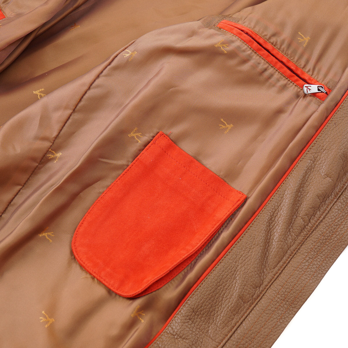 Isaia Lambskin Leather Bomber Jacket - Top Shelf Apparel