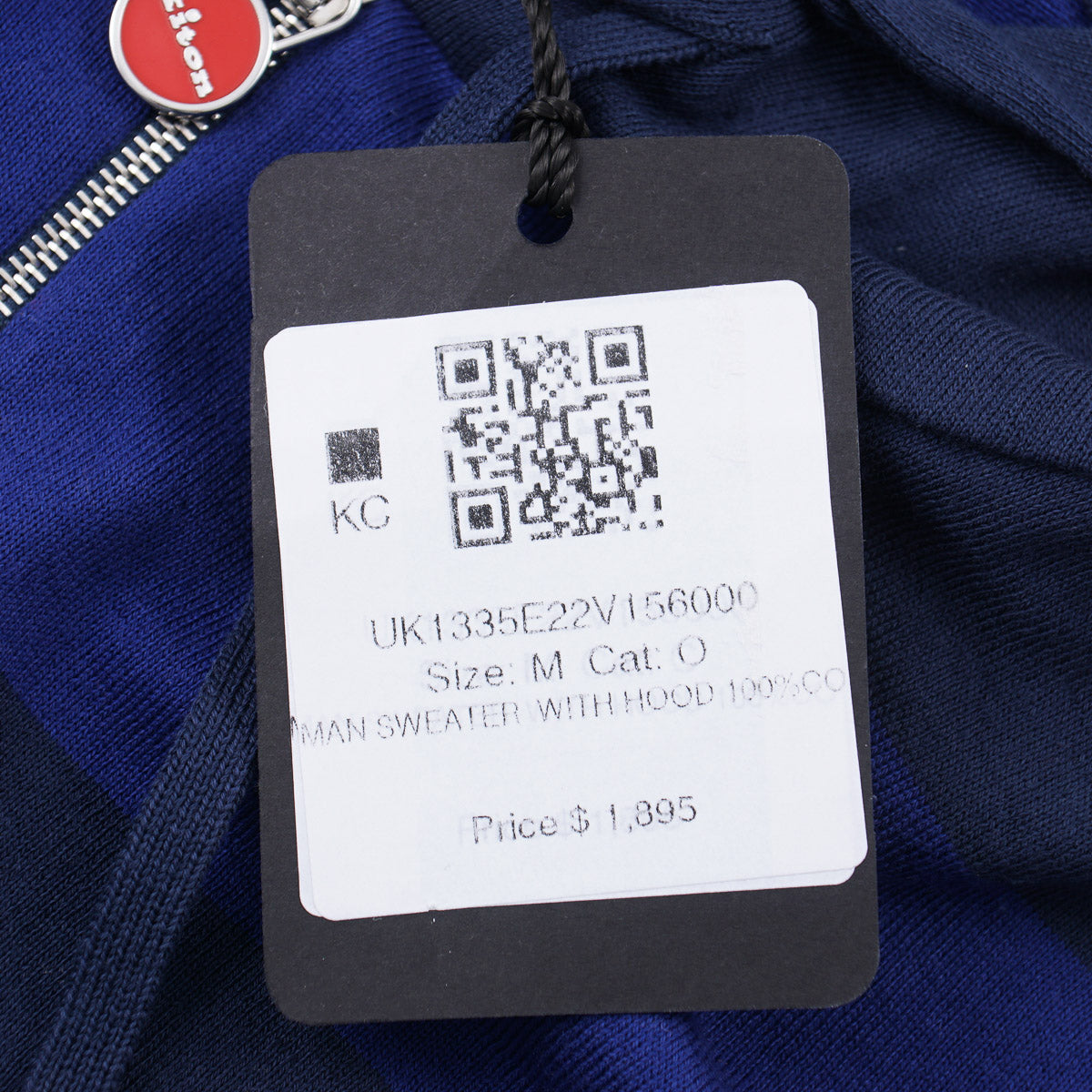 Kiton Full-Zip Sweater with Hood