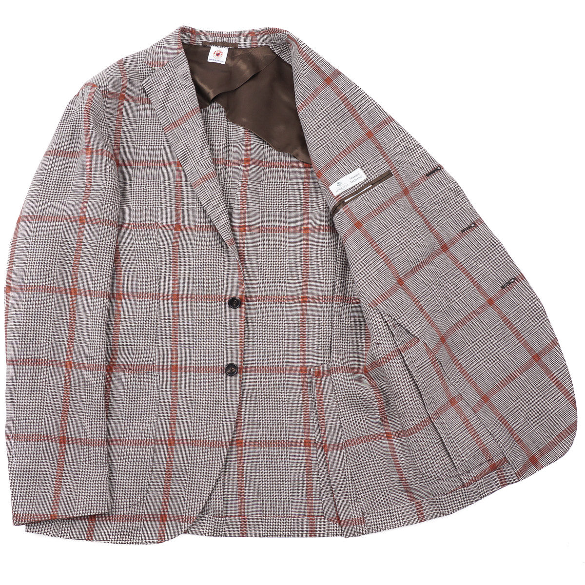 Luigi Borrelli Windowpane Check Linen Sport Coat - Top Shelf Apparel