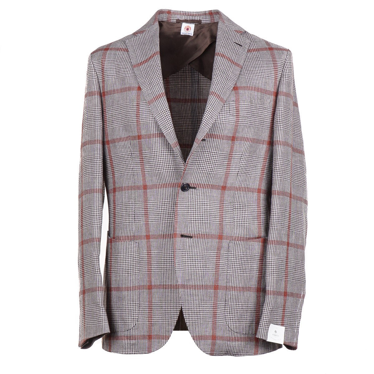 Luigi Borrelli Windowpane Check Linen Sport Coat - Top Shelf Apparel