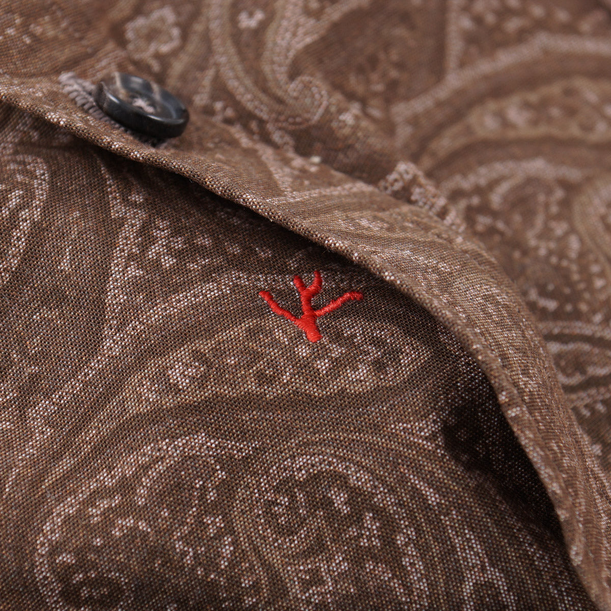 Isaia Paisley Patterned Cotton Shirt - Top Shelf Apparel