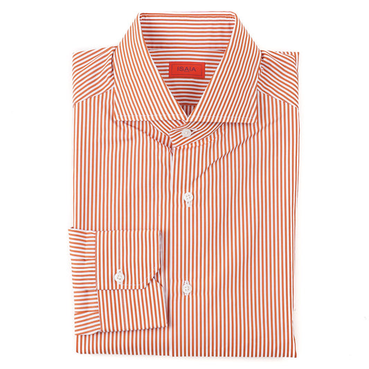 Isaia 'Mix' Tailored-Fit Cotton Shirt - Top Shelf Apparel