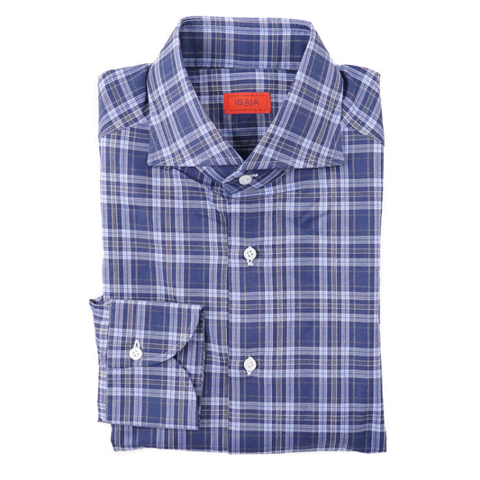 Isaia 'Mix' Tailored-Fit Cotton Shirt - Top Shelf Apparel
