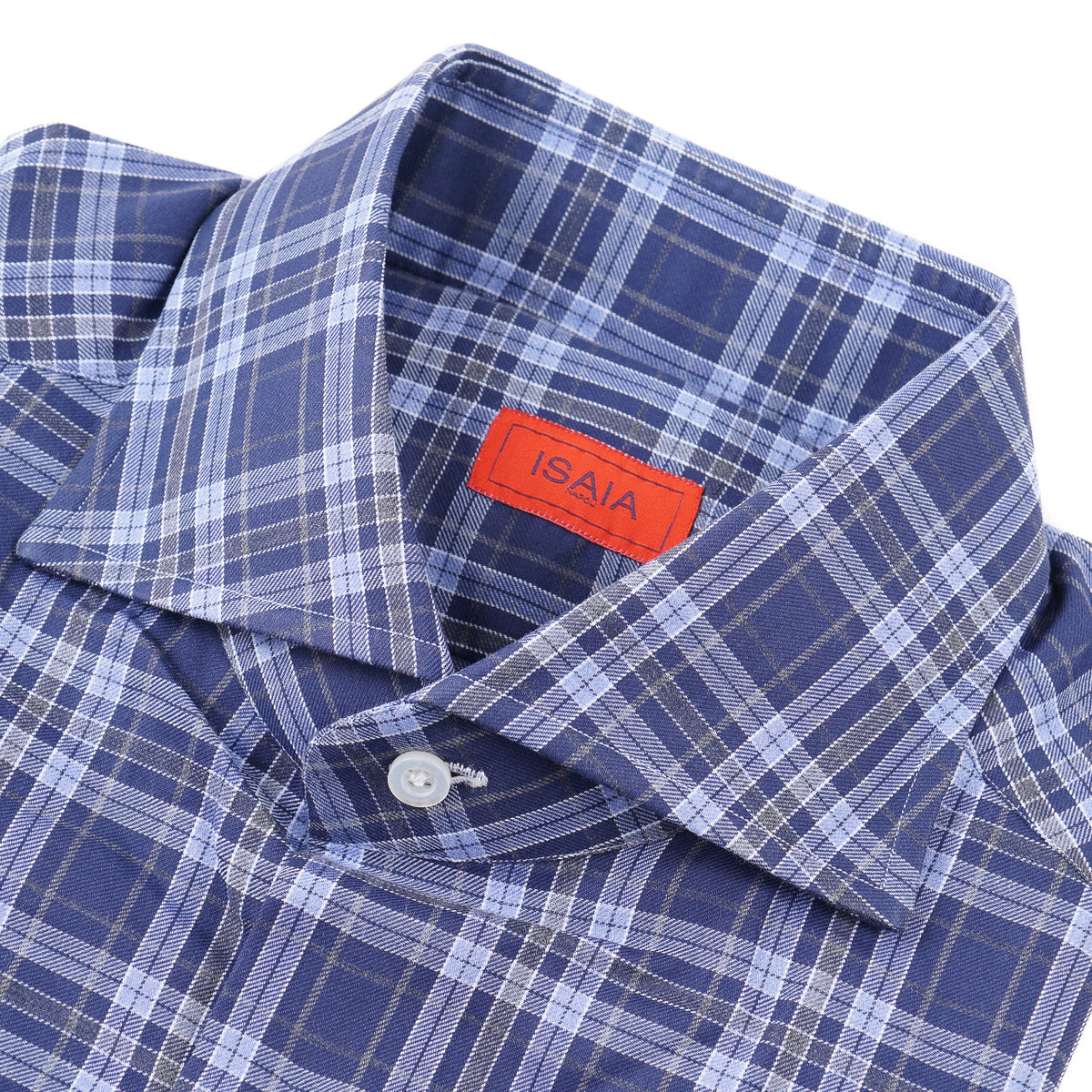 Isaia 'Mix' Tailored-Fit Cotton Shirt - Top Shelf Apparel