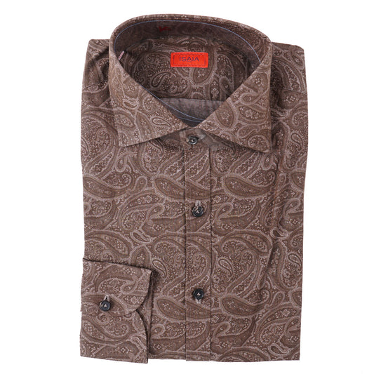 Isaia Paisley Patterned Cotton Shirt - Top Shelf Apparel
