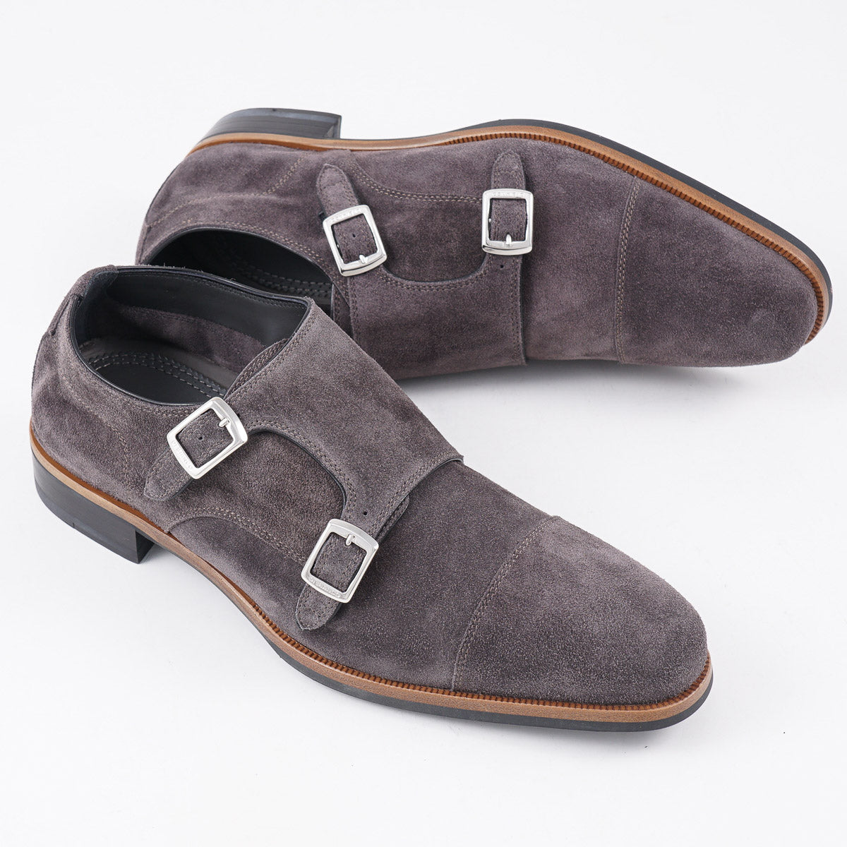 di Bianco 'Isernia' Unlined Suede Monk Strap 10