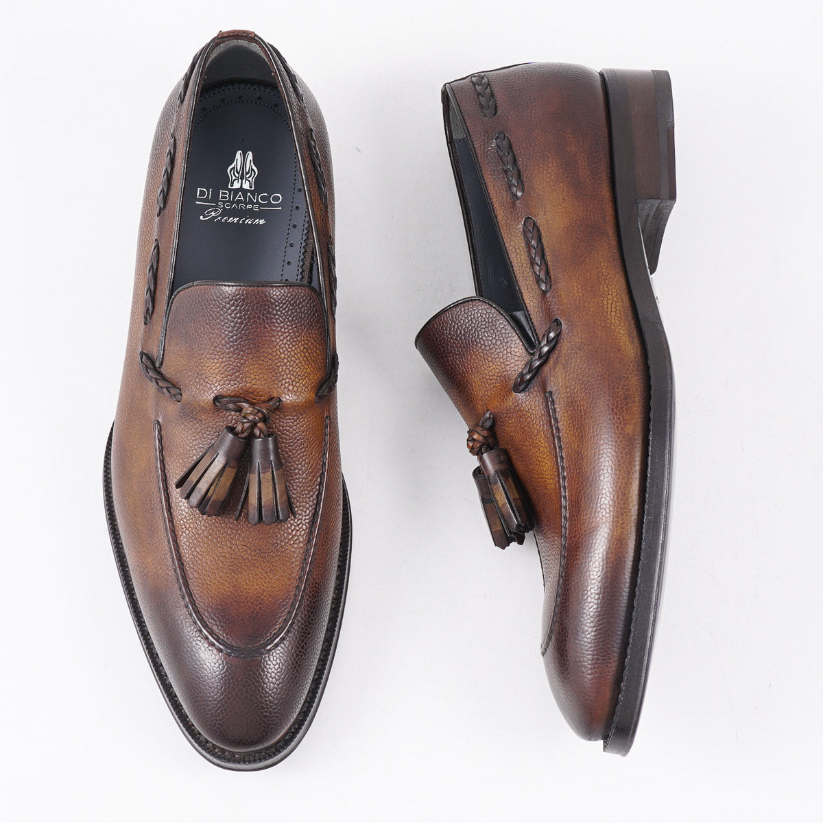 di Bianco 'Varesse' Pebble Grain Loafer - Top Shelf Apparel