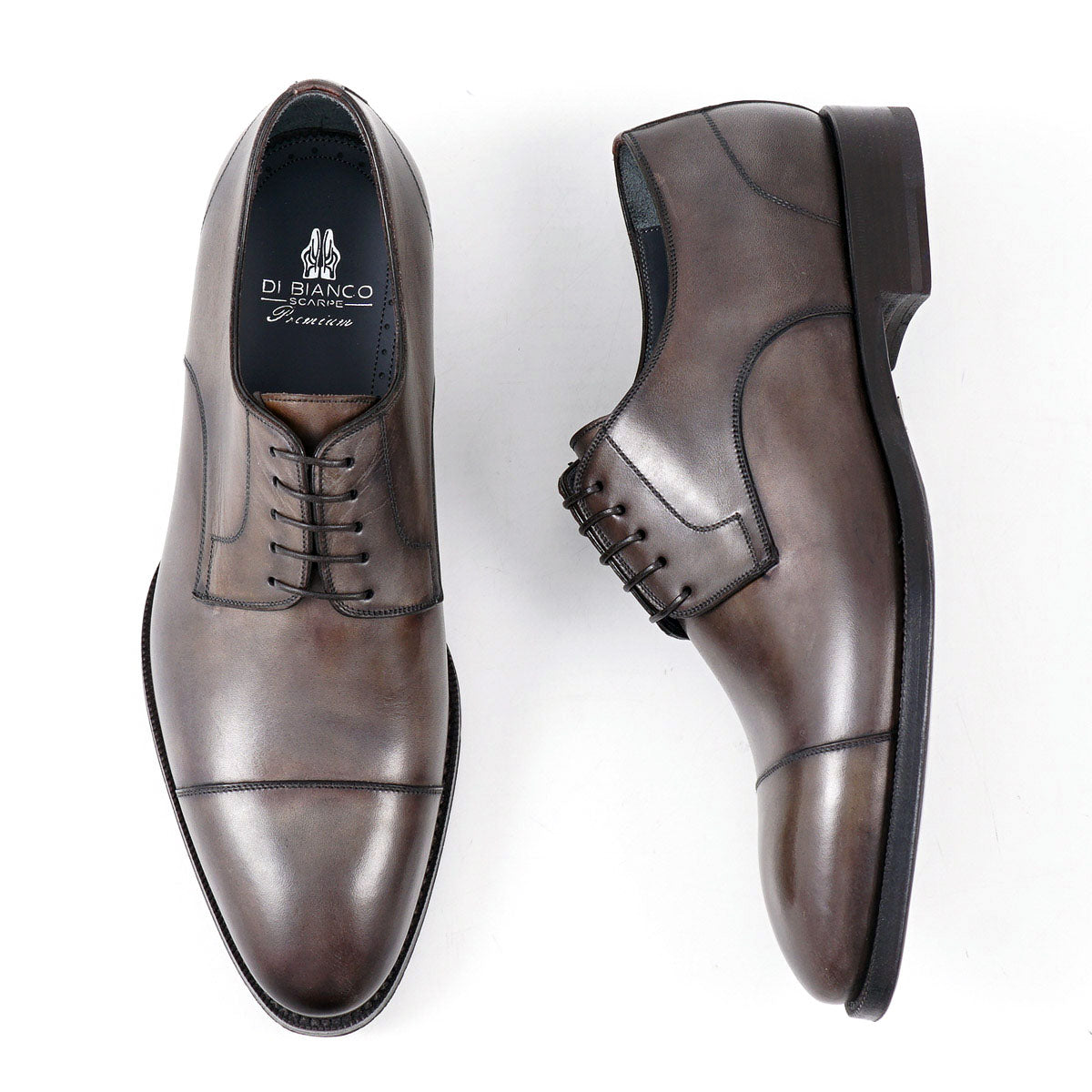 di Bianco 'Monza' Museum Calf Derby - Top Shelf Apparel