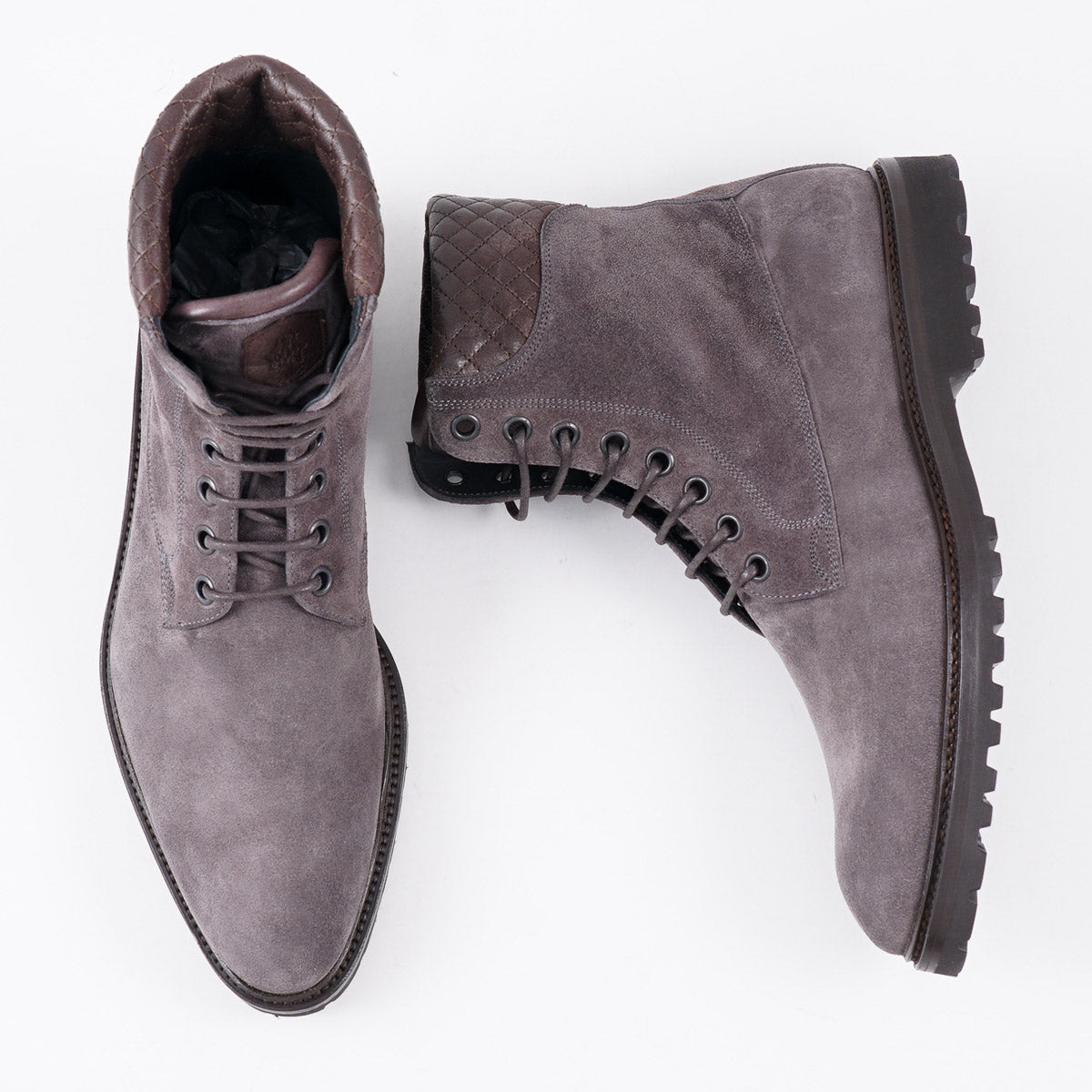 di Bianco 'Torino' Suede Combat Boot - Top Shelf Apparel