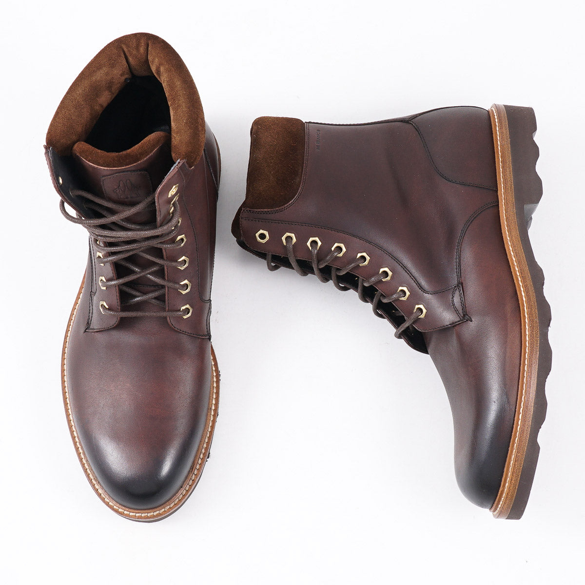 di Bianco 'Ormea Grizzly' Waxed Leather Boot - Top Shelf Apparel