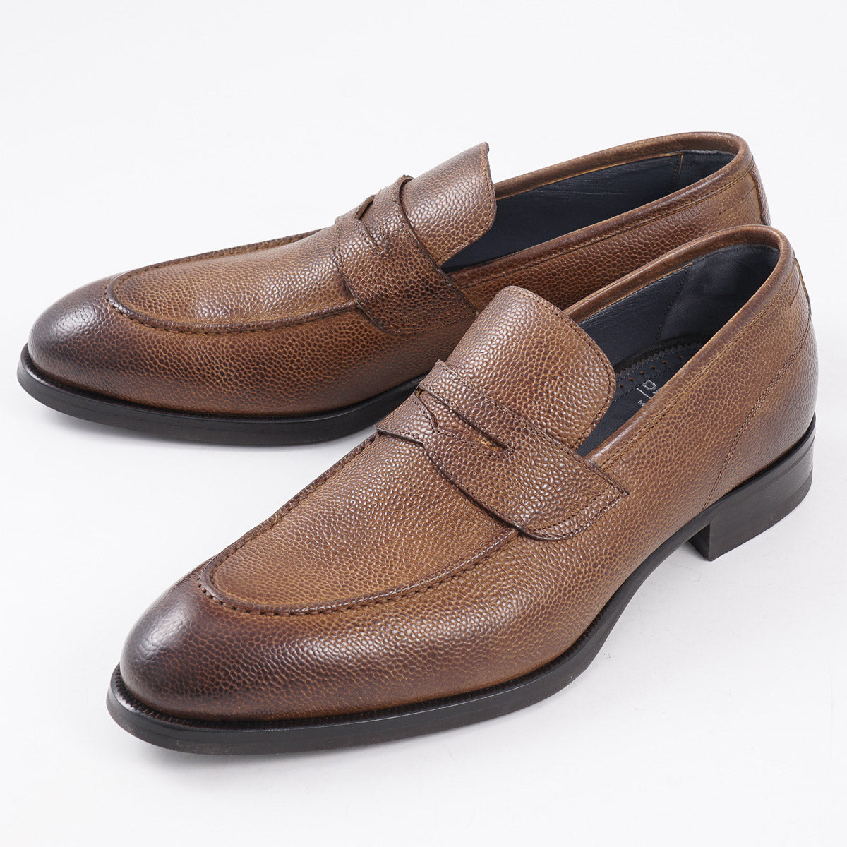 di Bianco 'Brera' Pebbled Leather Loafer - Top Shelf Apparel
