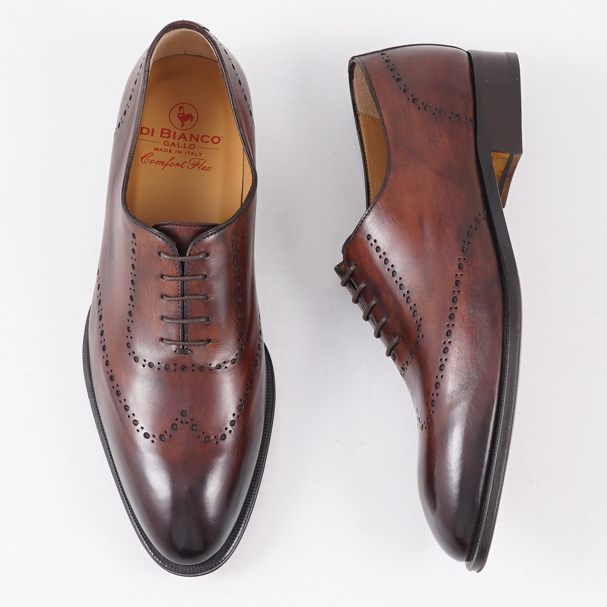 di Bianco Antiqued Leather Wholecut - Top Shelf Apparel