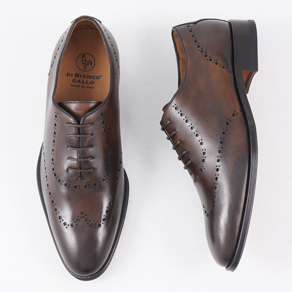 di Bianco Antiqued Leather Wholecut - Top Shelf Apparel