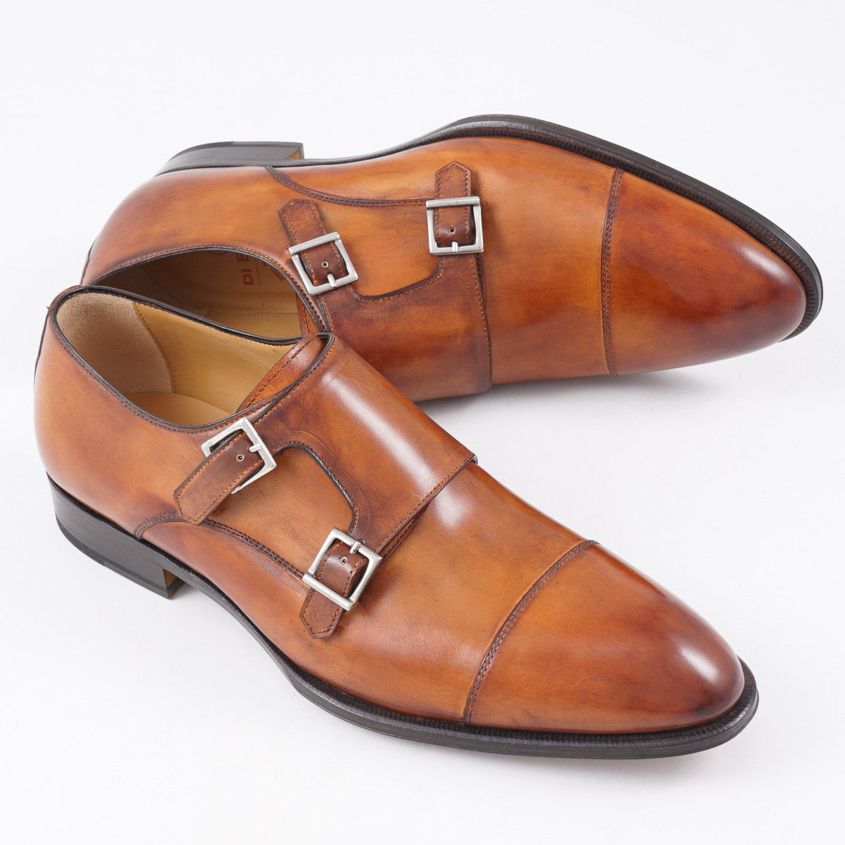 di Bianco 'Palermo' Leather Monk Strap - Top Shelf Apparel