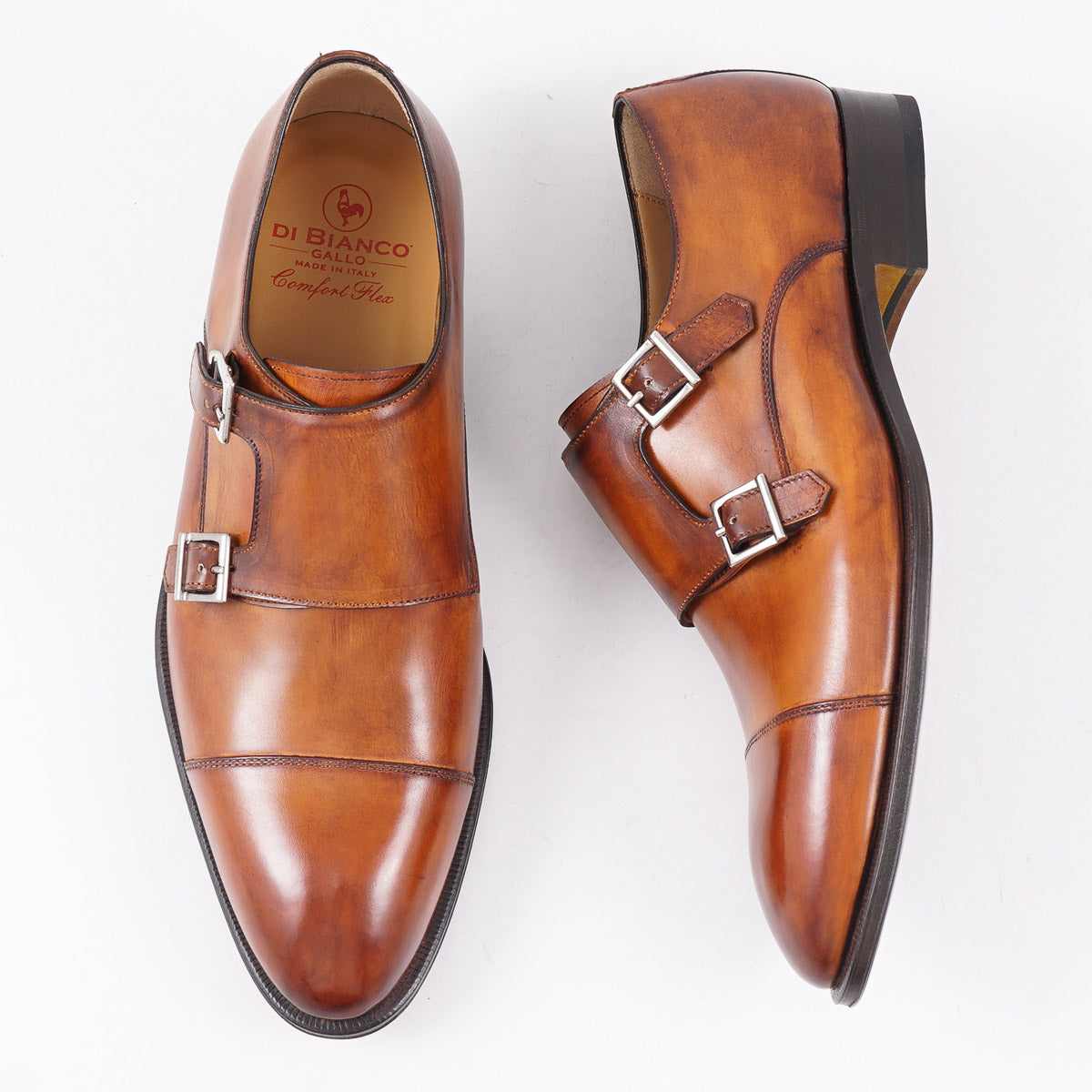 di Bianco 'Palermo' Leather Monk Strap - Top Shelf Apparel