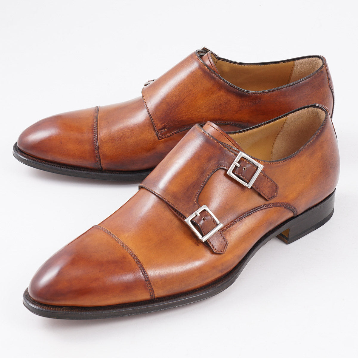 di Bianco 'Palermo' Leather Monk Strap - Top Shelf Apparel