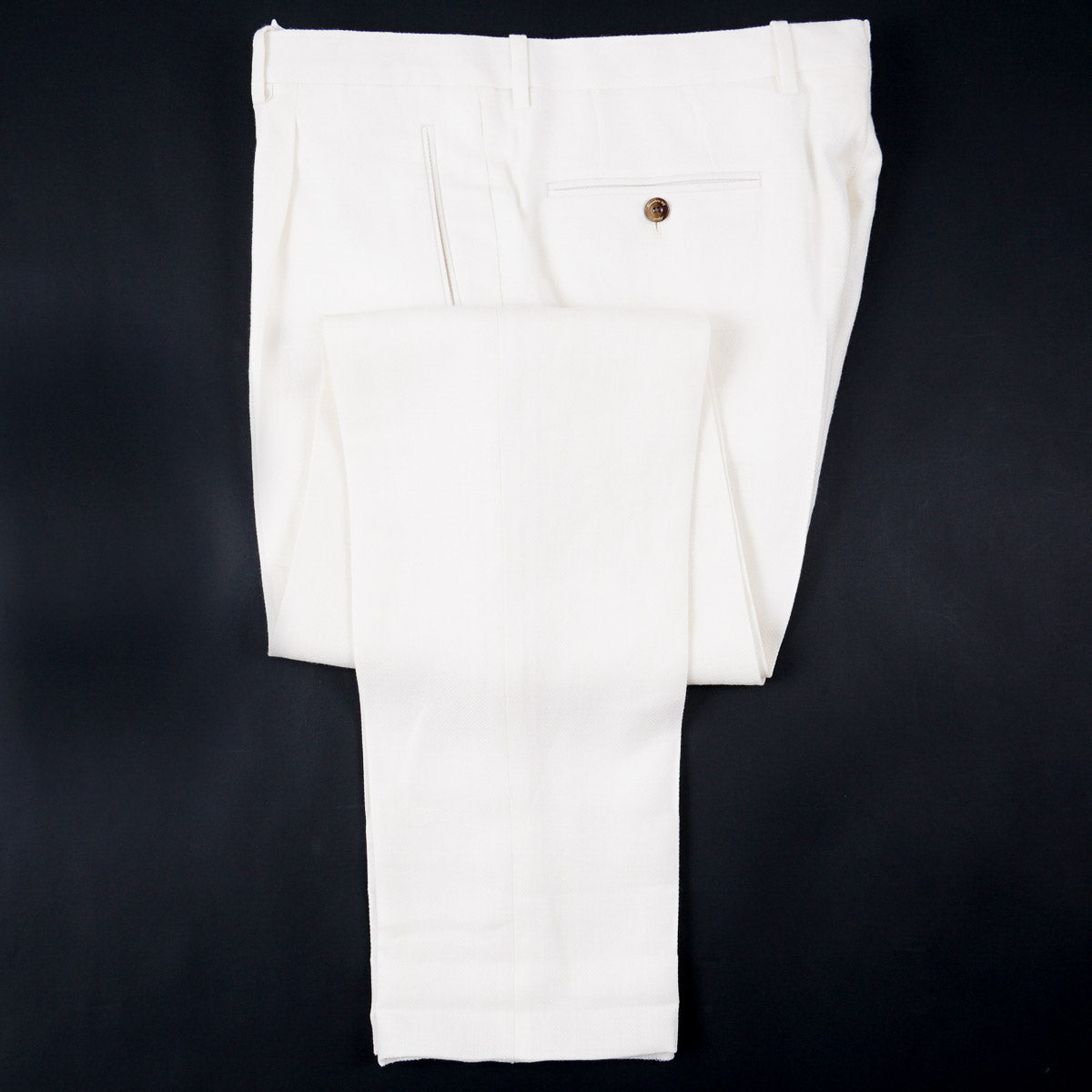 Finamore Linen-Wool Dress Pants - Top Shelf Apparel