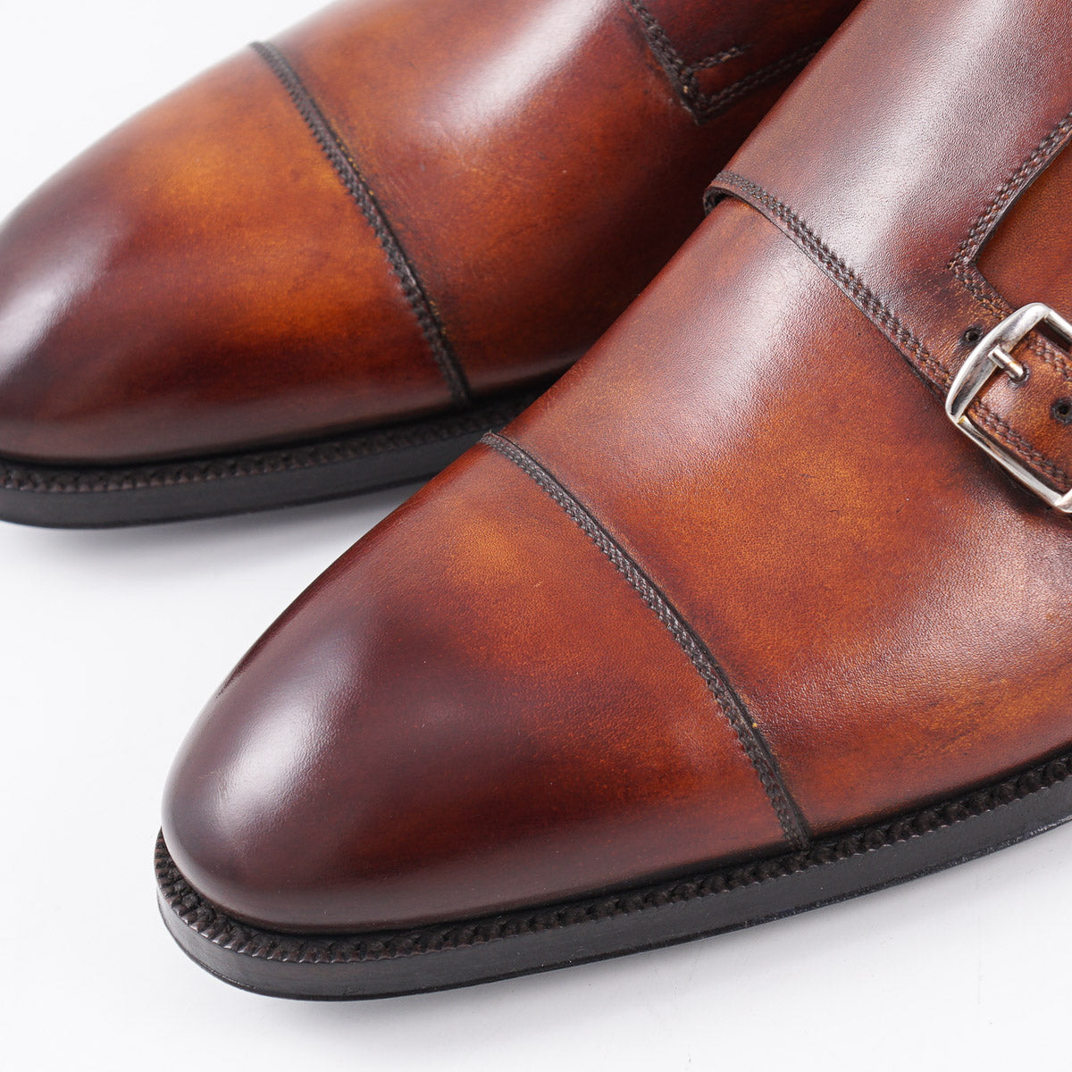 di Bianco Museum Calf Double Monk Strap - Top Shelf Apparel