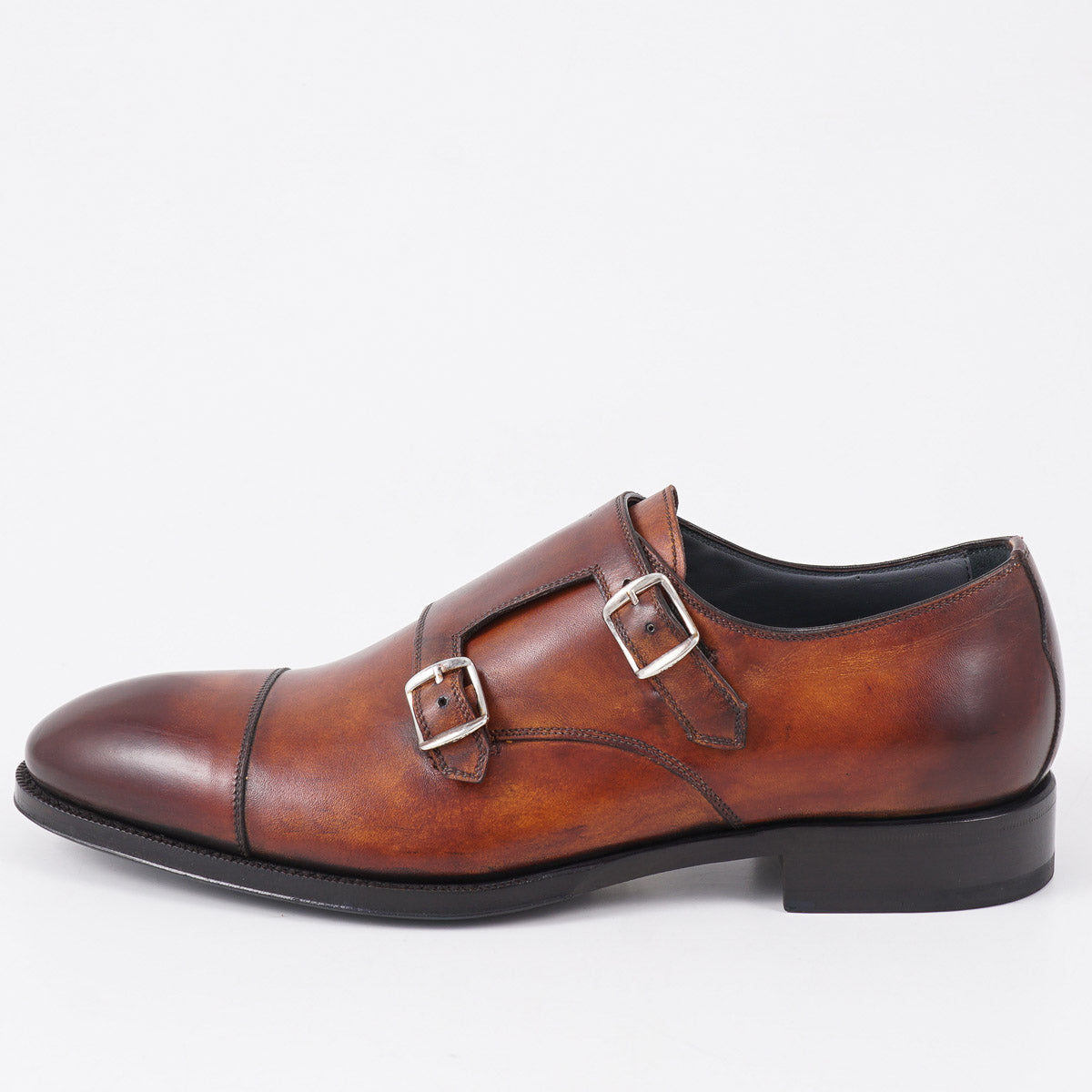 di Bianco Museum Calf Double Monk Strap - Top Shelf Apparel