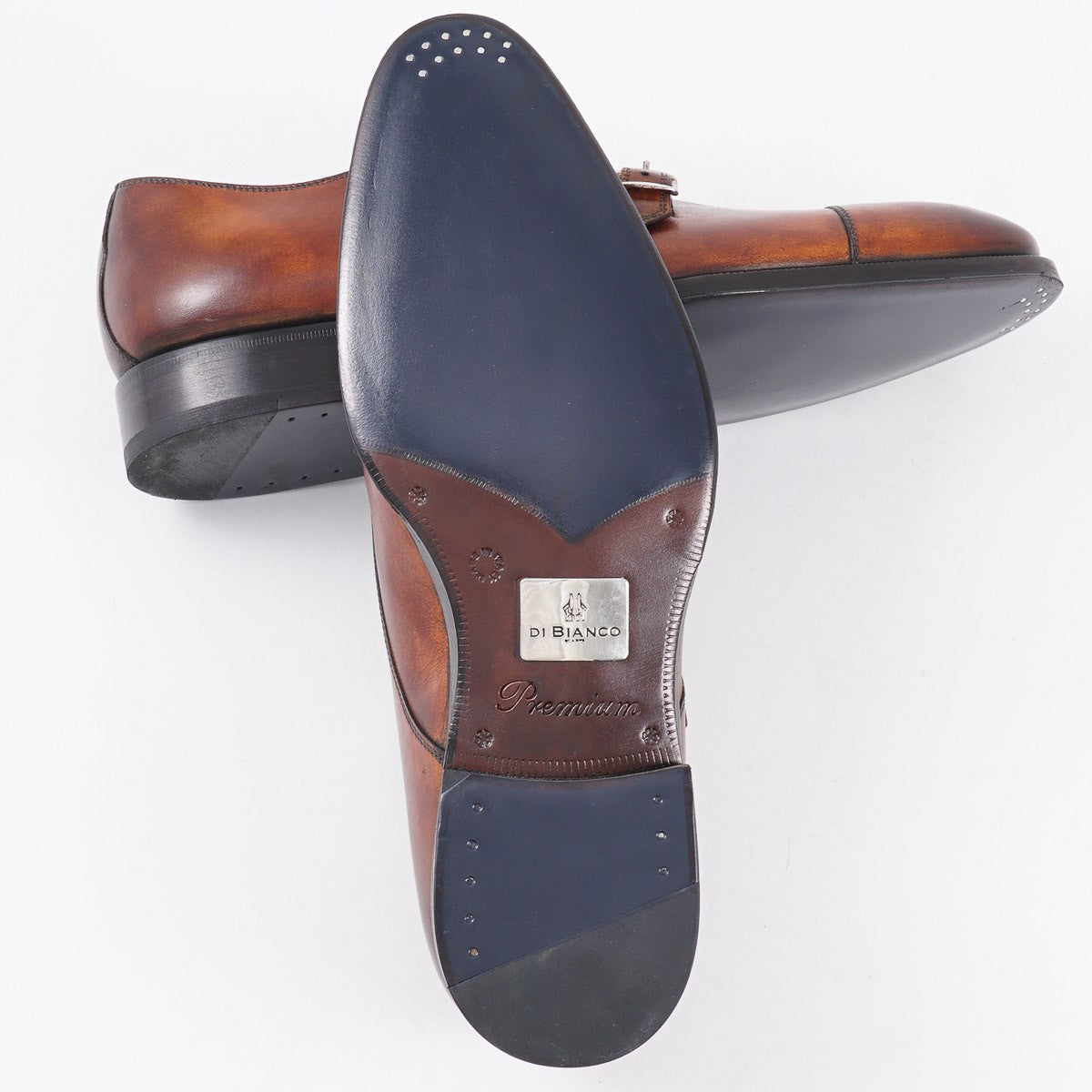 di Bianco Museum Calf Double Monk Strap - Top Shelf Apparel
