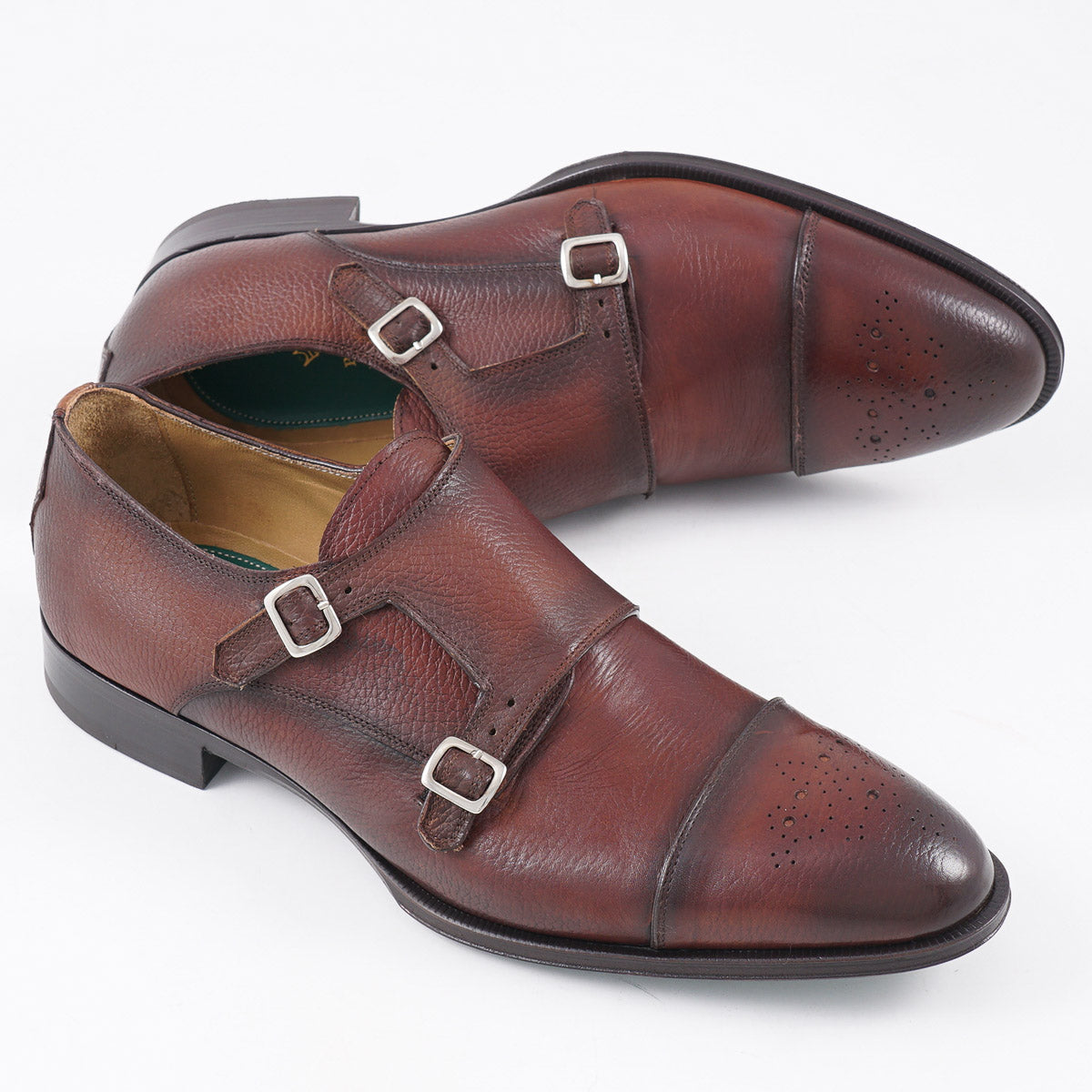 Pastori 'Romulus' Leather Monk Strap Shoe - Top Shelf Apparel