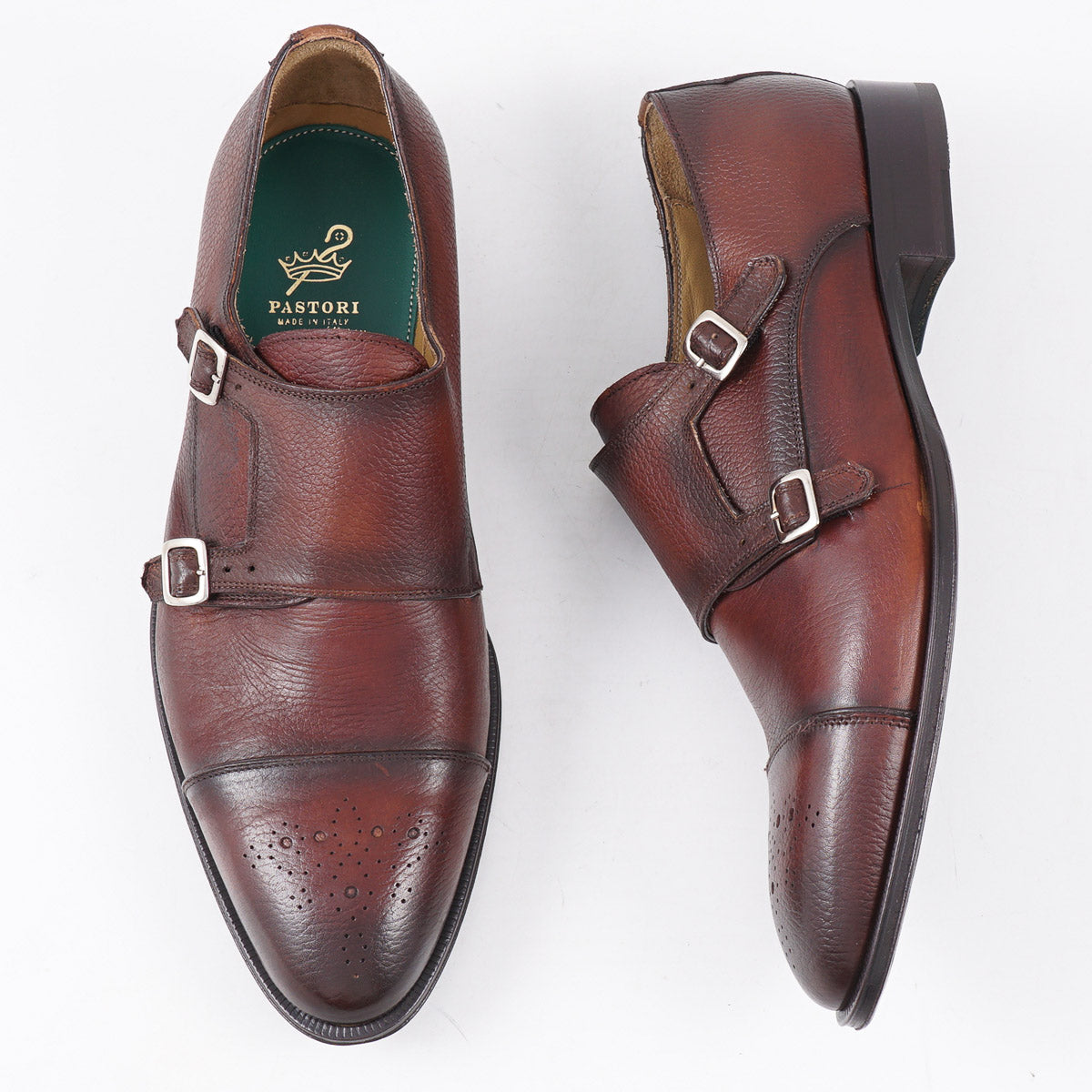 Pastori 'Romulus' Leather Monk Strap Shoe - Top Shelf Apparel