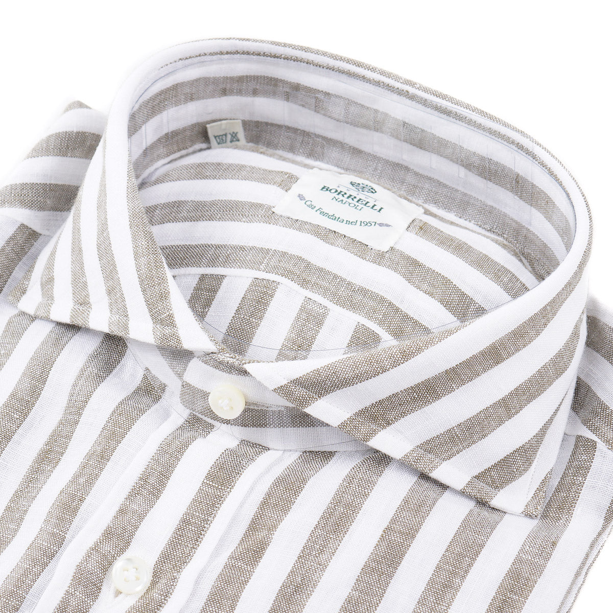 Luigi Borrelli Slim-Fit Linen Dress Shirt - Top Shelf Apparel