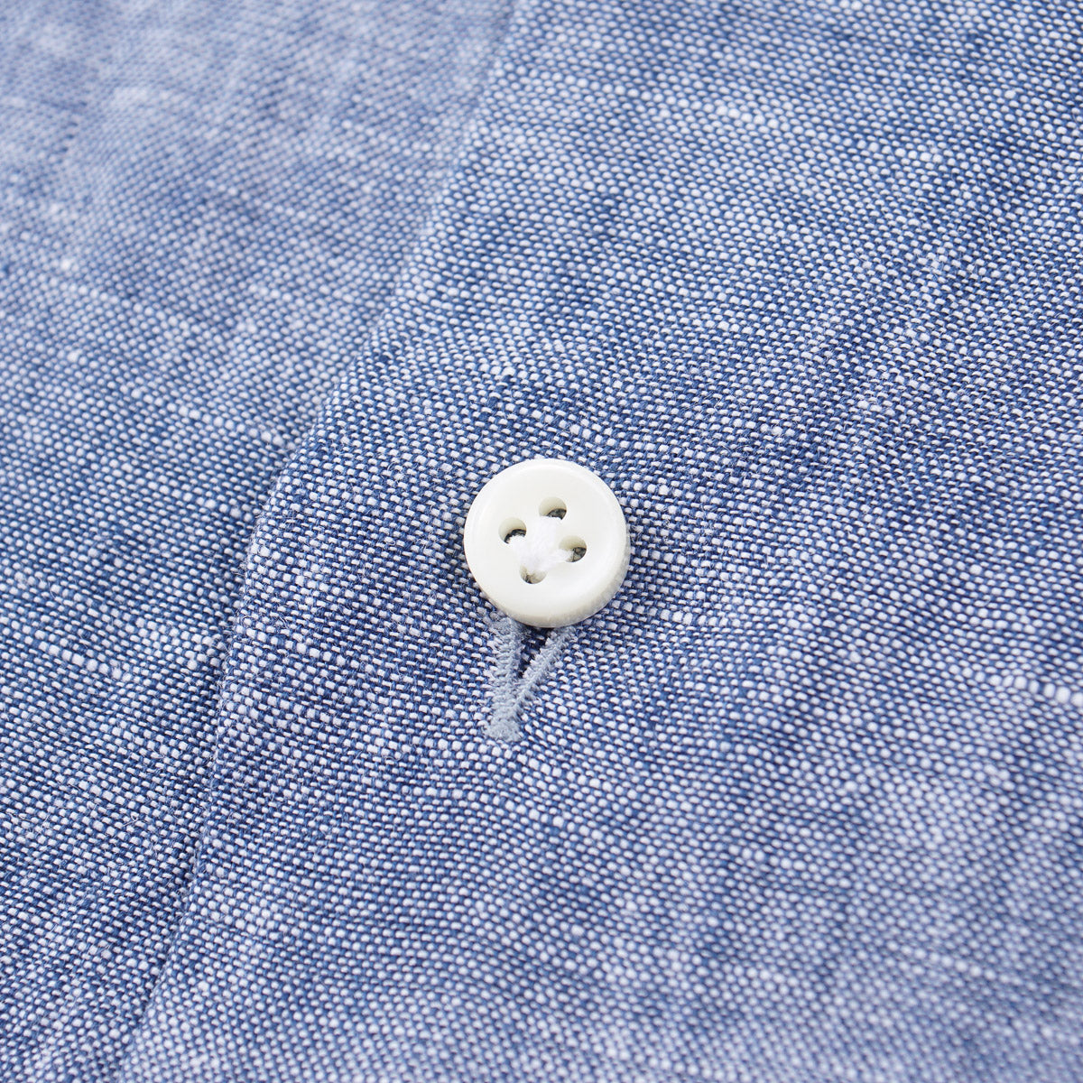 Luigi Borrelli Linen Shirt with Band Collar - Top Shelf Apparel