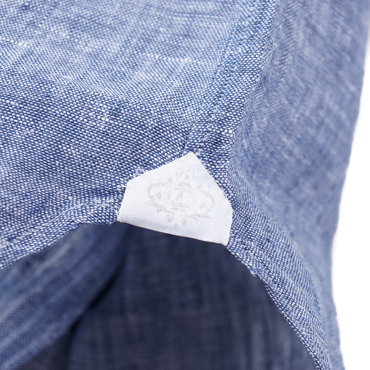 Luigi Borrelli Linen Shirt with Band Collar - Top Shelf Apparel
