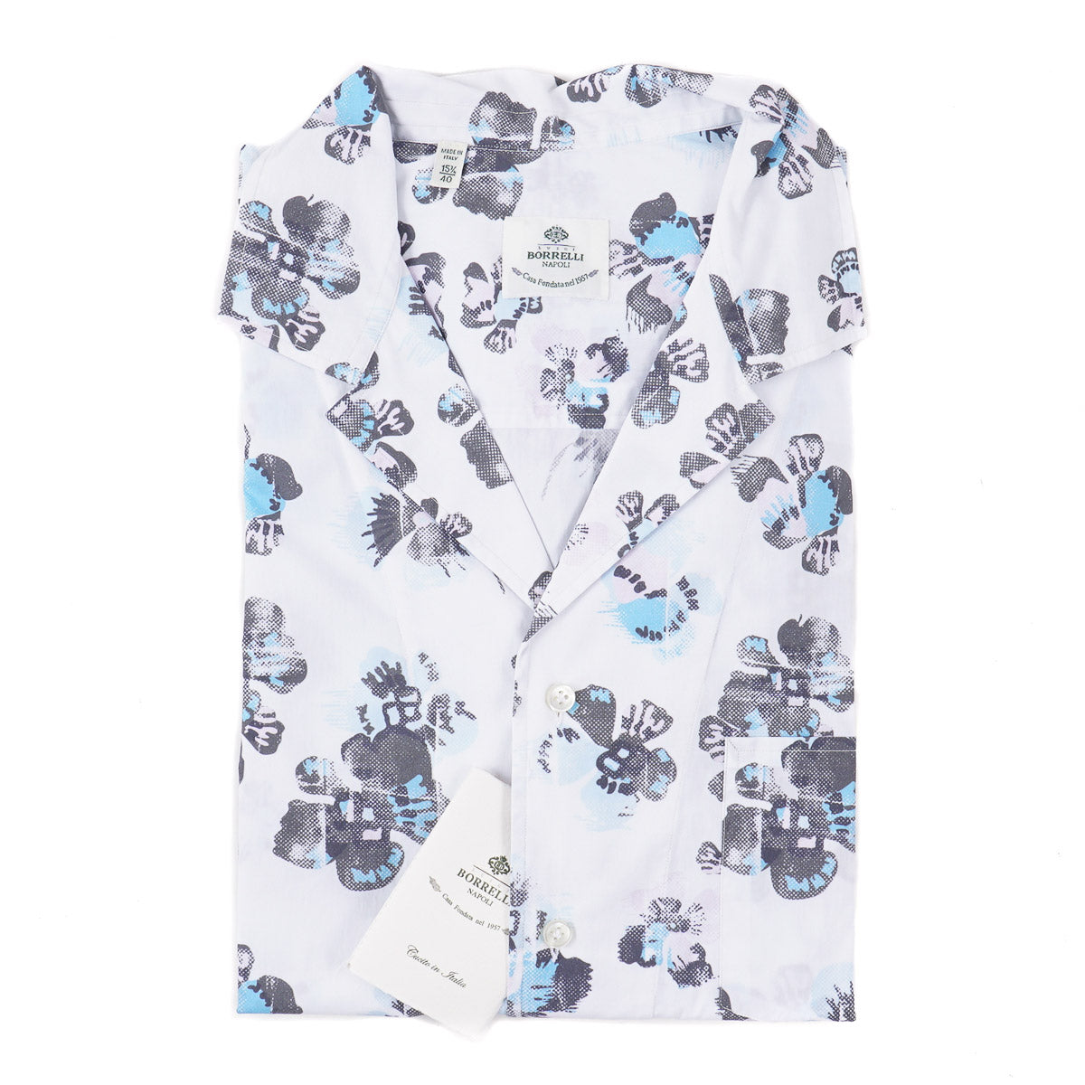 Luigi Borrelli Lightweight Floral Cotton Shirt - Top Shelf Apparel