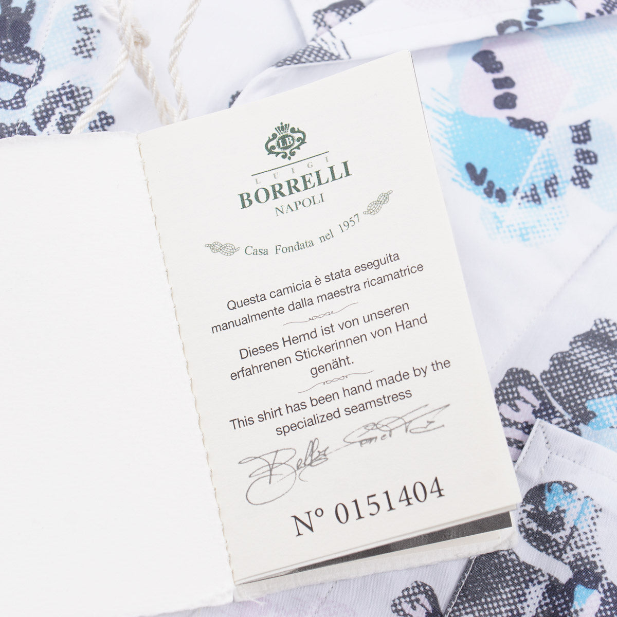 Luigi Borrelli Lightweight Floral Cotton Shirt - Top Shelf Apparel