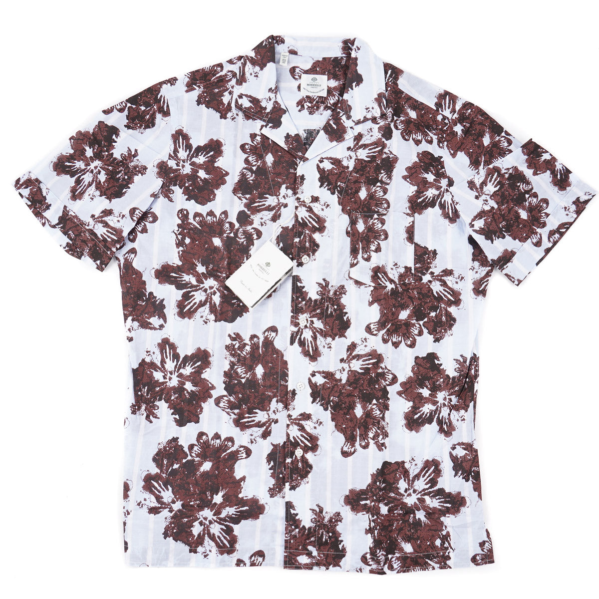 Luigi Borrelli Lightweight Floral Cotton Shirt - Top Shelf Apparel
