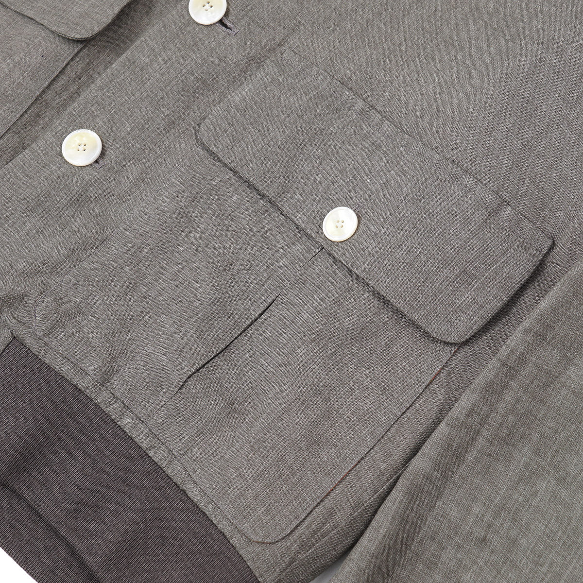 Finamore Unlined Linen Bomber Jacket - Top Shelf Apparel