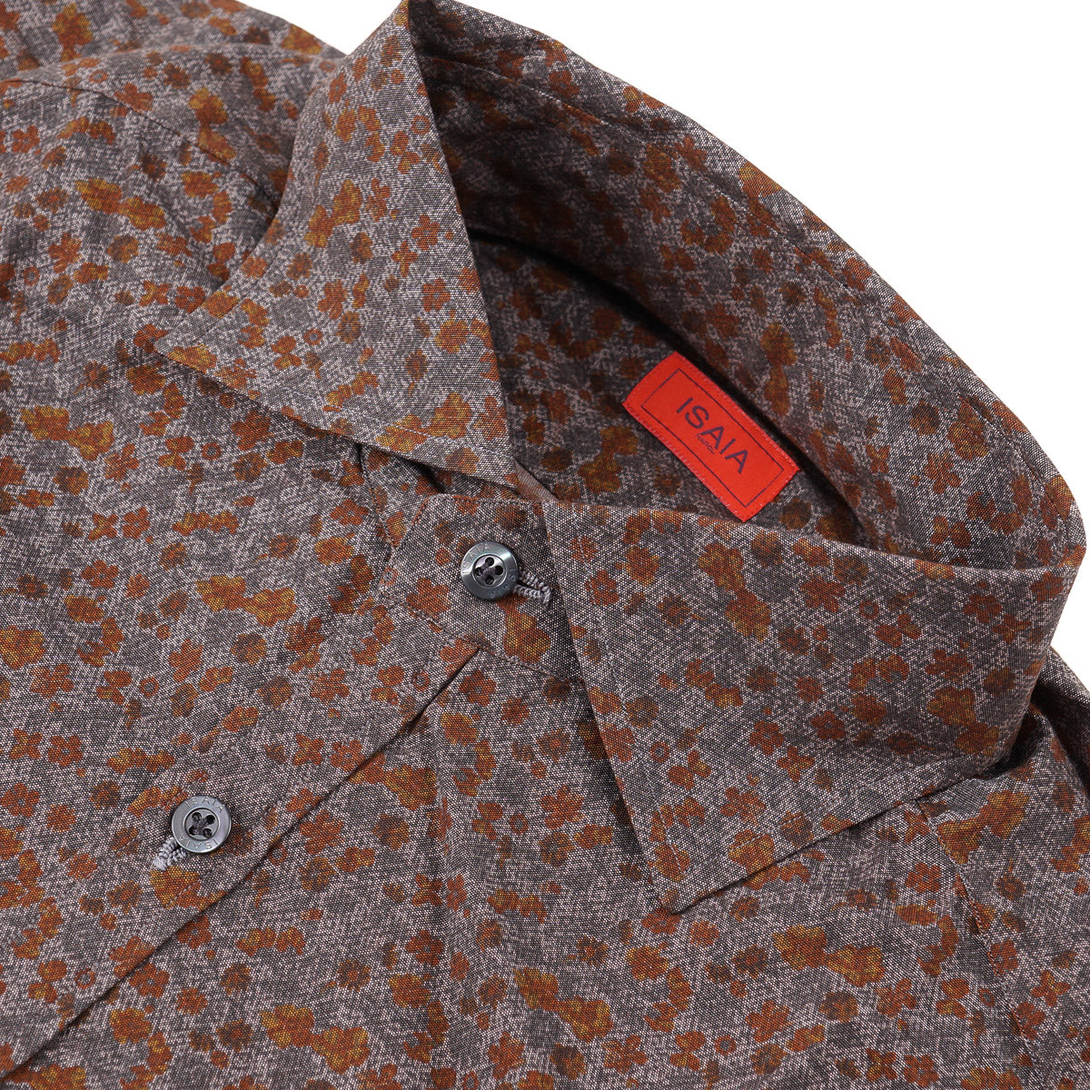 Isaia Slim-Fit Printed Cotton Shirt - Top Shelf Apparel