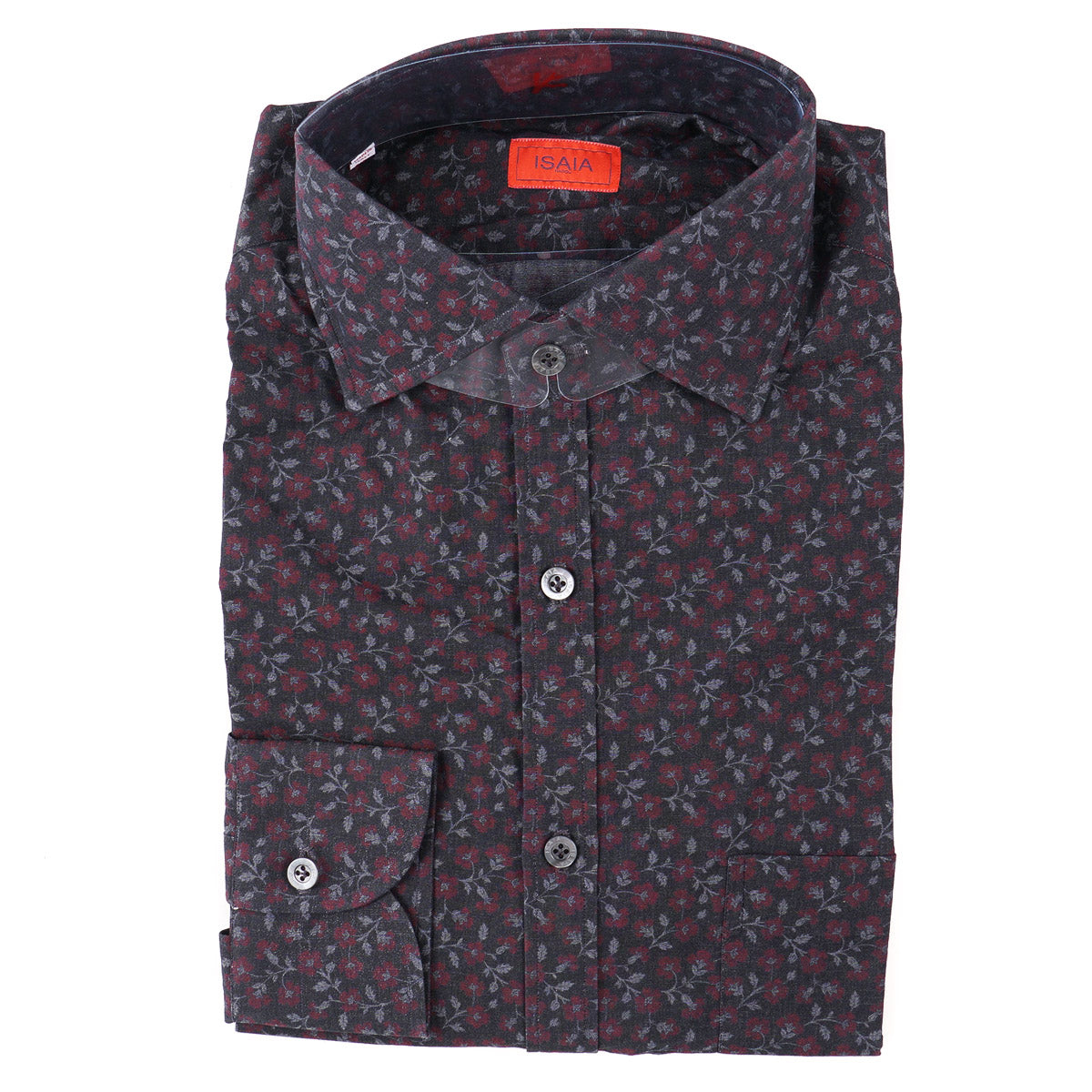 Isaia Slim-Fit Patterned Cotton Shirt - Top Shelf Apparel