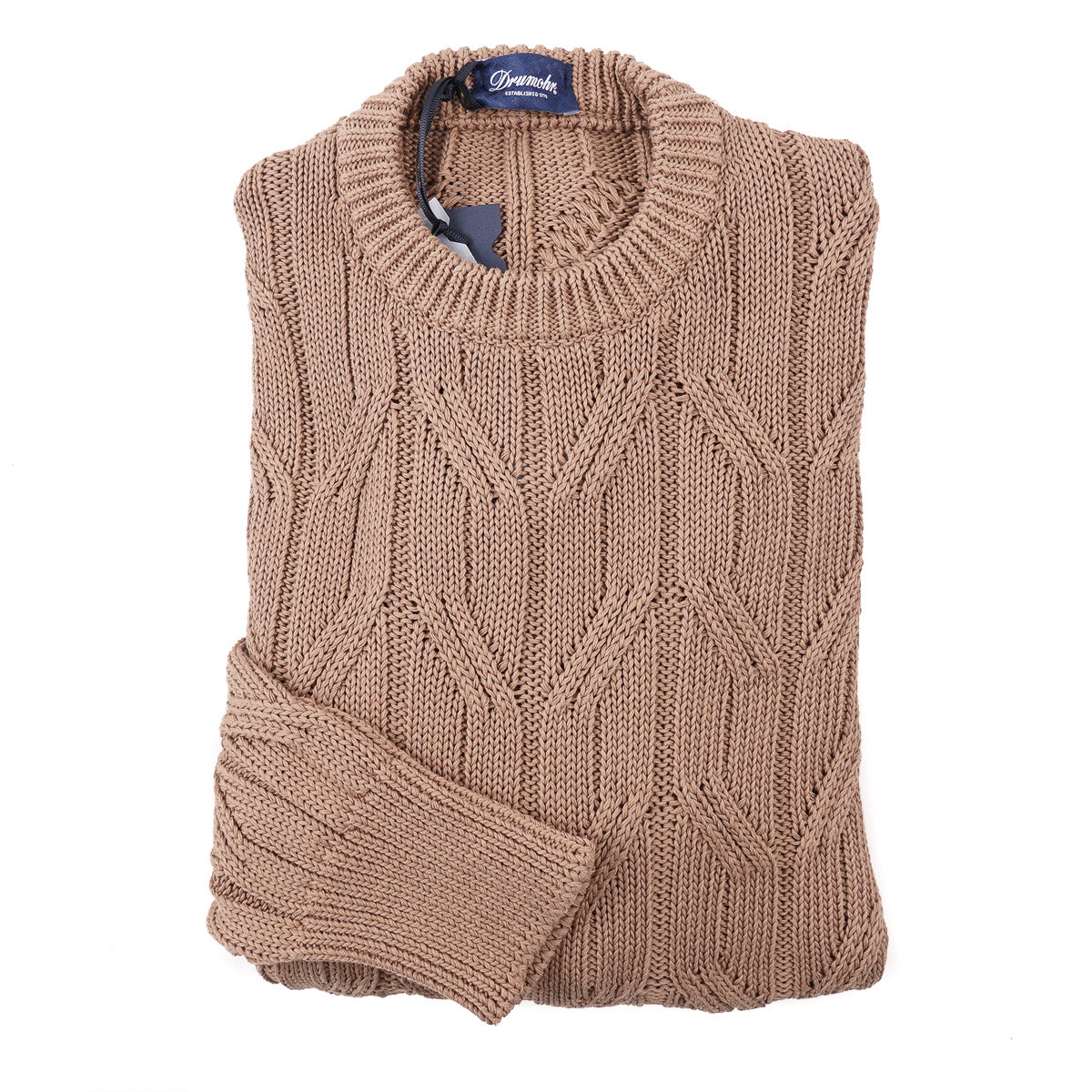 Drumohr Cable Knit Cotton Sweater - Top Shelf Apparel