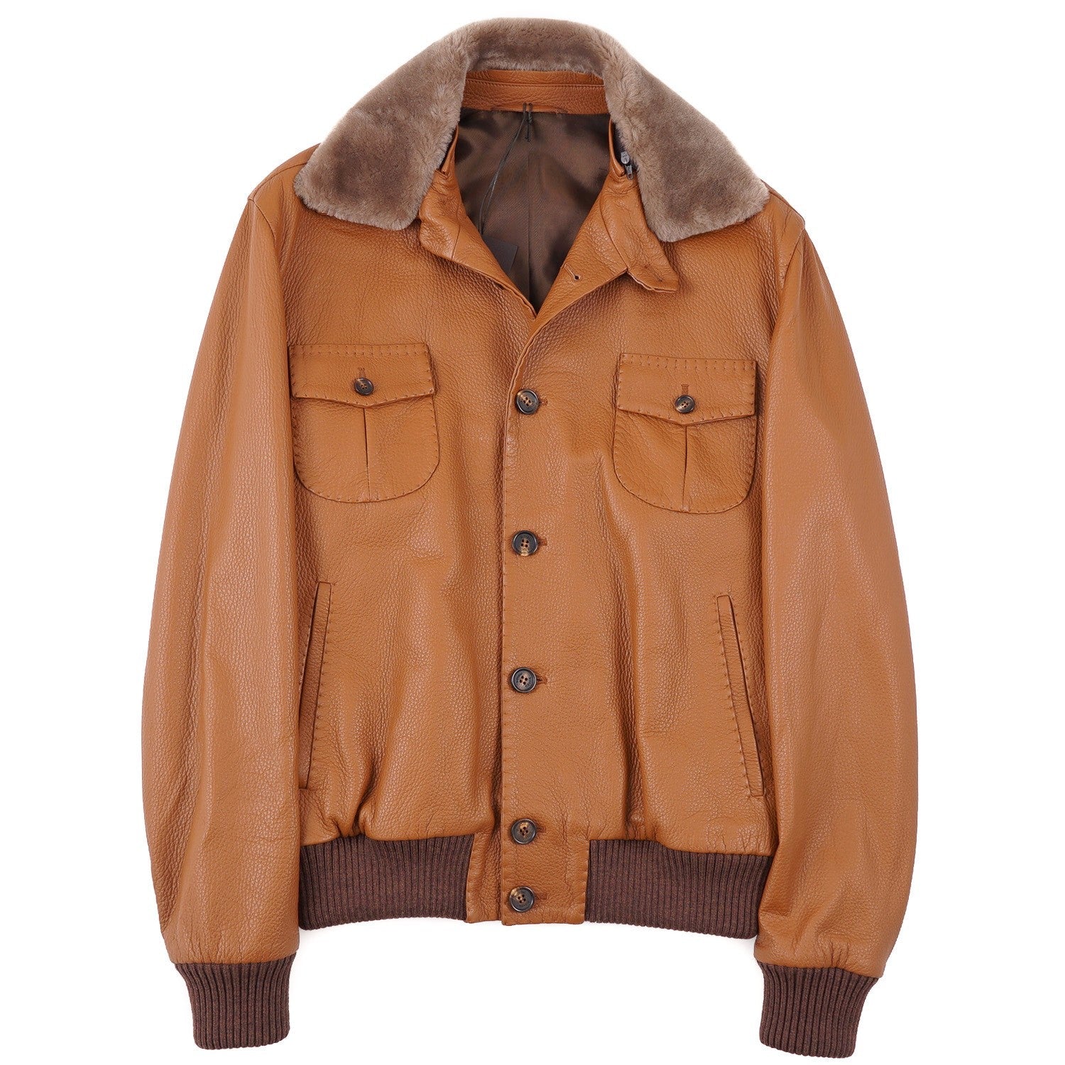 Rifugio Deerskin Jacket with Beaver Collar - Top Shelf Apparel
